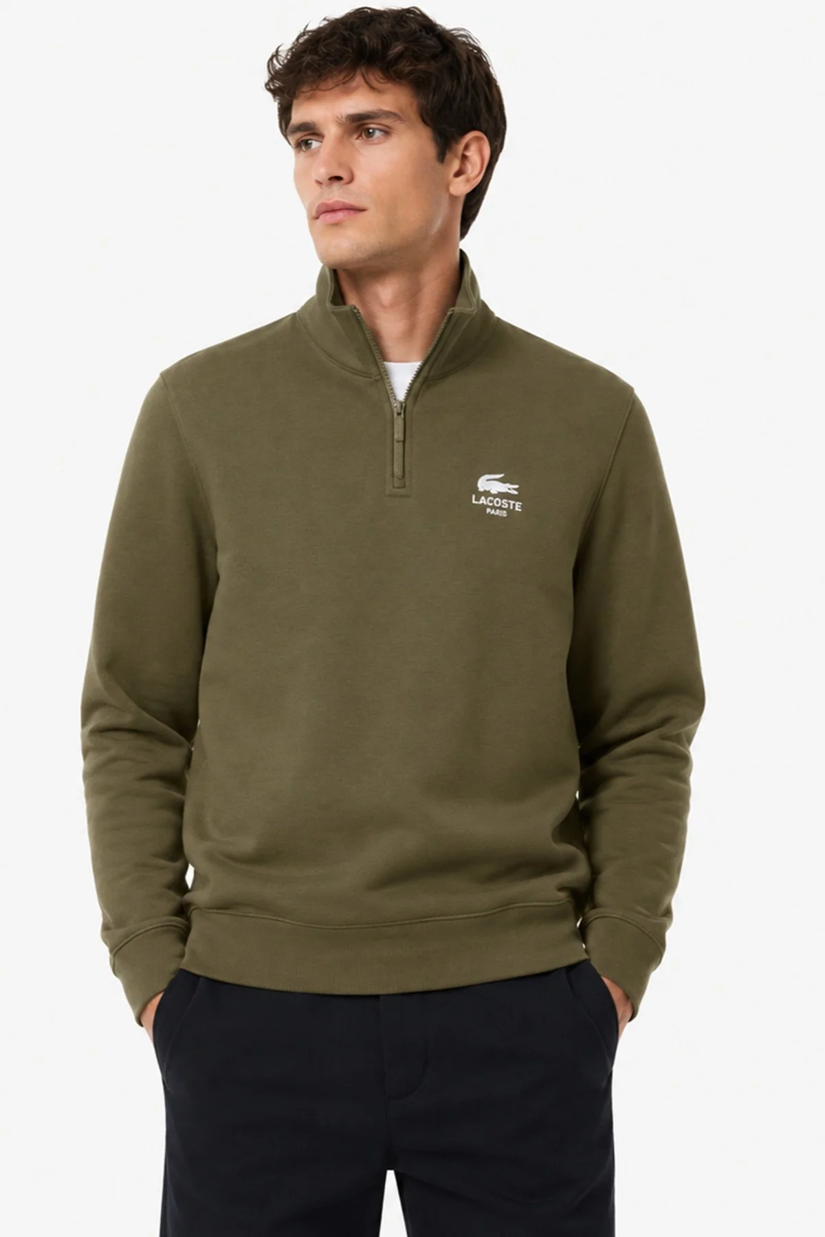 Lacoste High Neck Zip-Up Print Unisex Sweatshirt Fermuarlı Yüksek Yaka Pamuklu Sweatshirt Yeşil Lacoste High Neck Zip-Up Print Unisex Sweatshirt Fermuarlı Yüksek Yaka Pamuklu Sweatshirt Yeşil Fiyatı, Yorumları ve Özellikleri