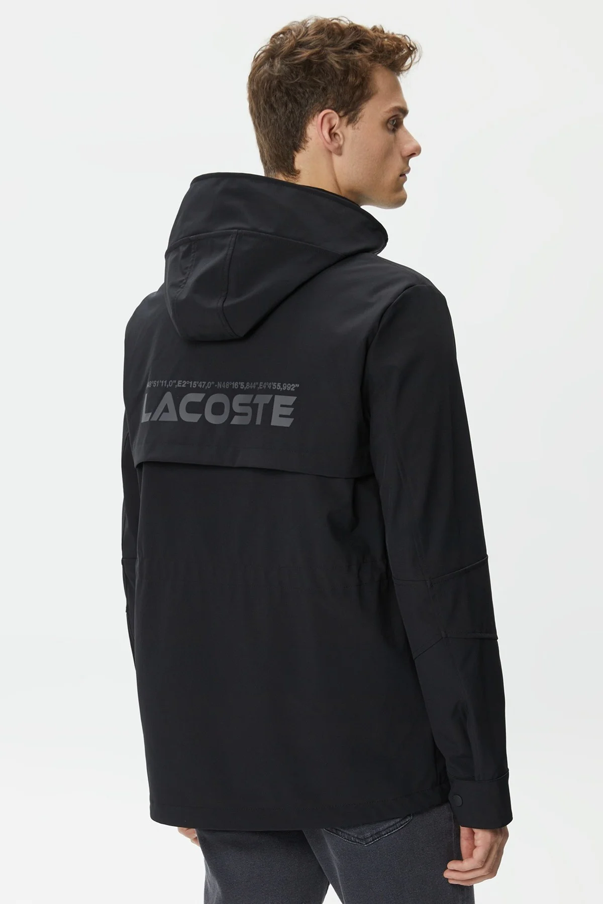 Lacoste Hooded Outdoor Men's Jacket Black Erkek Çıkarılabilir Kapitone Yelekli Erkek Mont Siyah Fiyatı, Yorumları ve Özellikleri