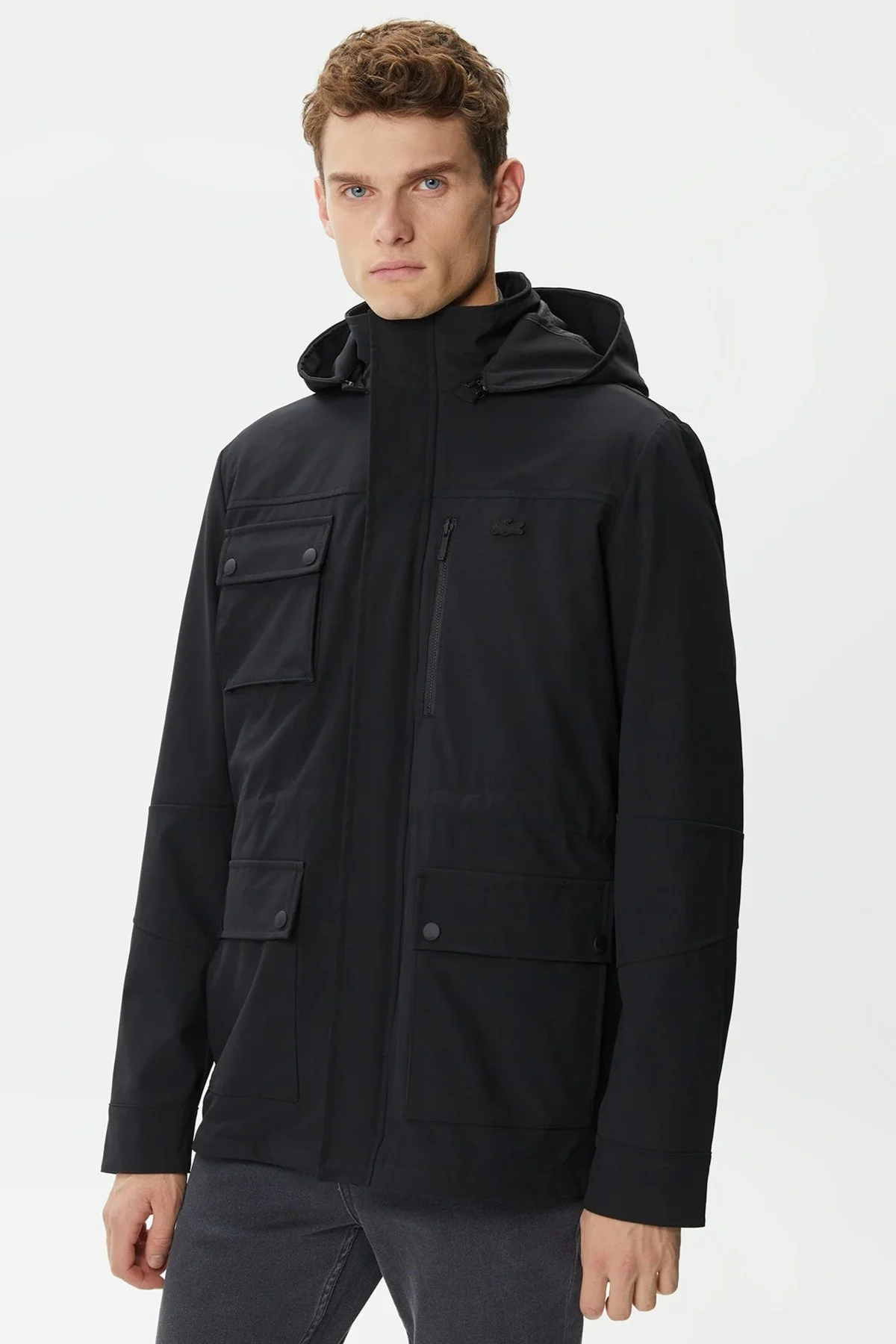 Lacoste Hooded Outdoor Men's Jacket Black Erkek Çıkarılabilir Kapitone Yelekli Erkek Mont Siyah Fiyatı, Yorumları ve Özellikleri