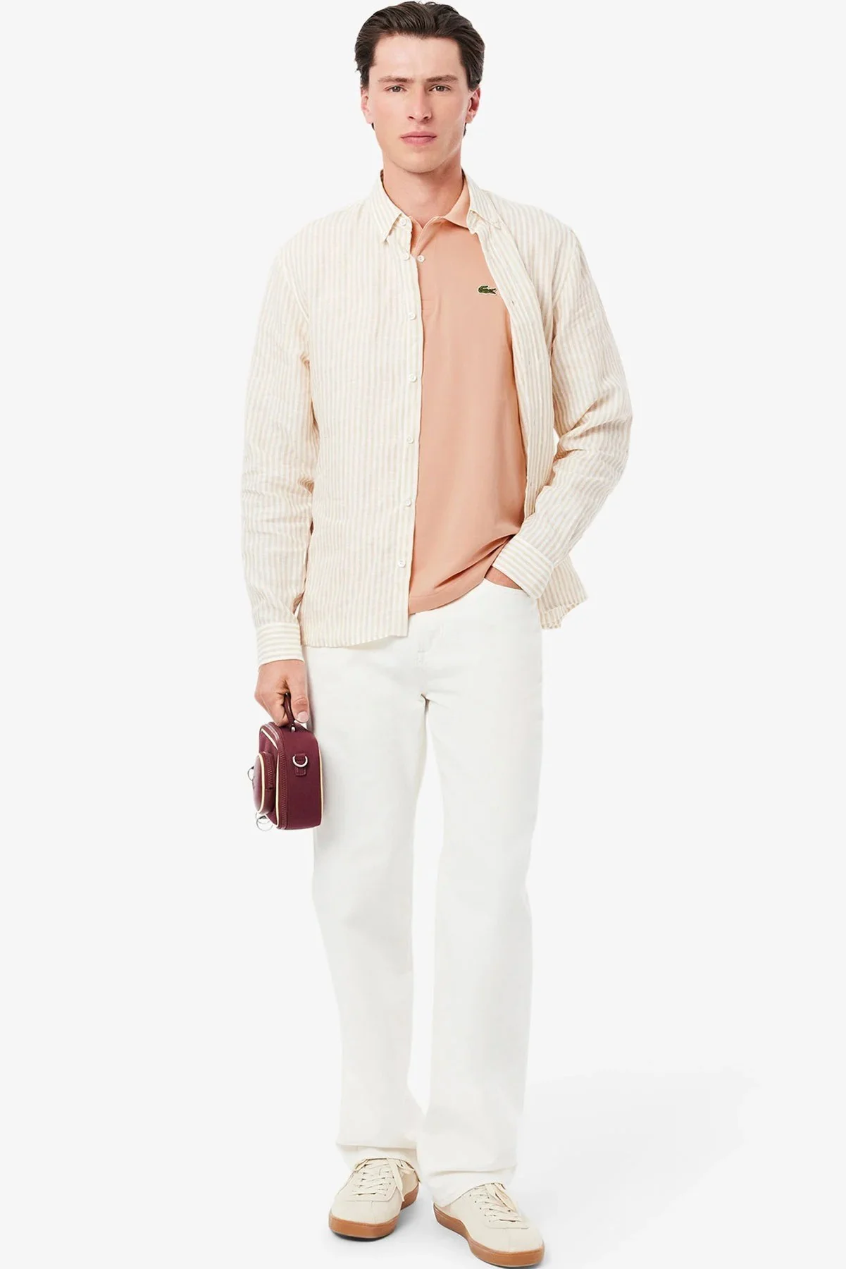 Lacoste L.12.12 Light Men's Classic Fit Polo T-shirt Erkek Polo Yaka Tişört Bej Lacoste L.12.12 Light Men's Classic Fit Polo T-shirt Erkek Polo Yaka Tişört Bej