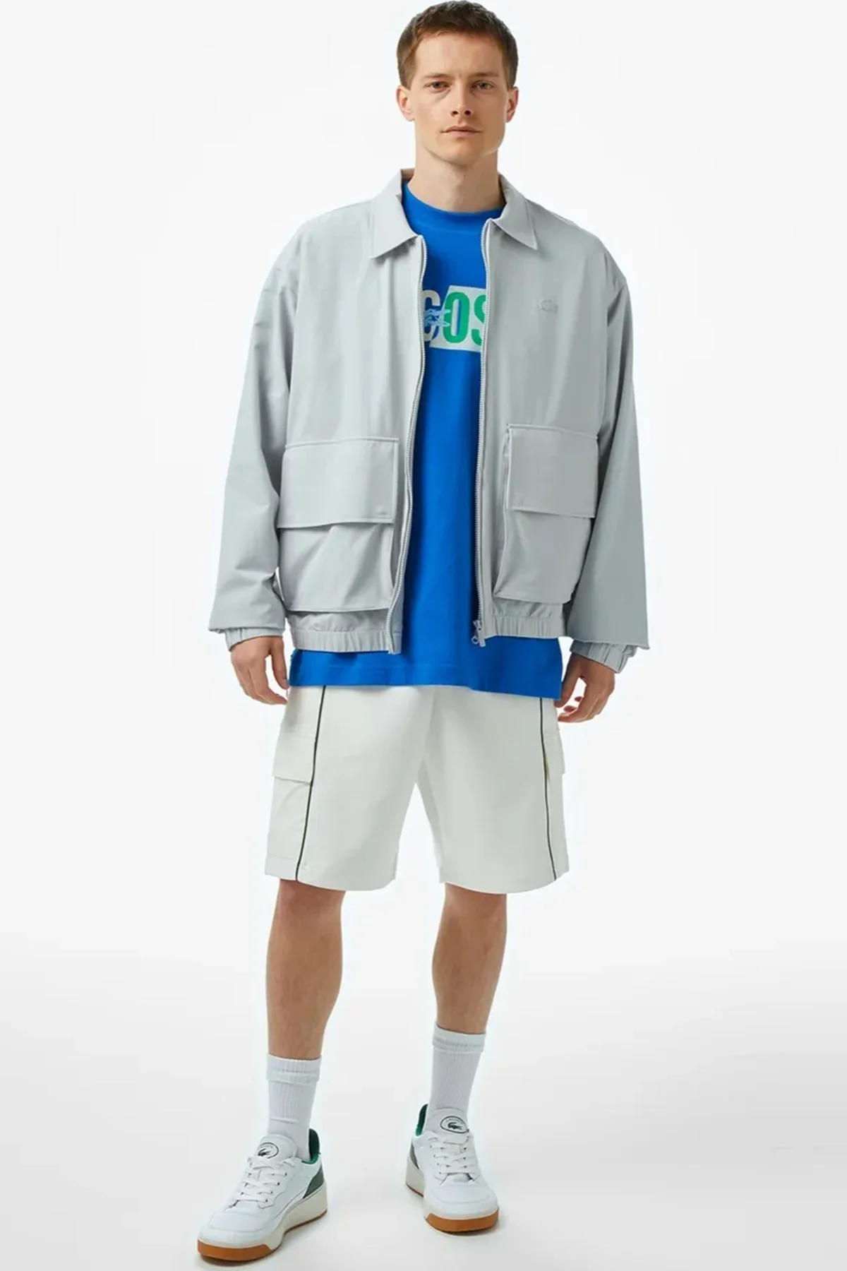 Lacoste Limited Edition Spor Grey Mens Jacket Erkek Sınırlı Üretim Spor Ceket Gri