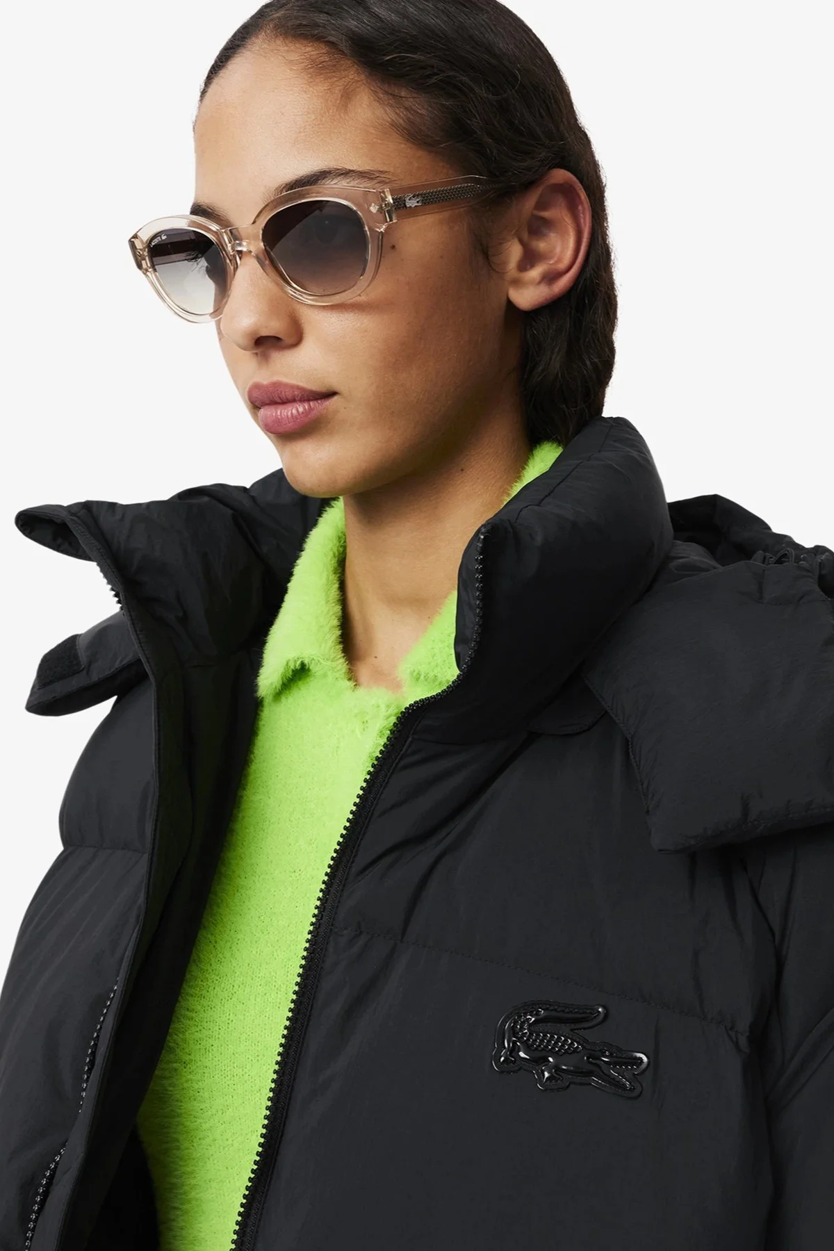 Lacoste Long Oversized Down Fill Jacket Çıkarılabilir Kapüşonlu Kaz Tüyü Kadın Parka Siyah Lacoste Long Oversized Down Fill Jacket Çıkarılabilir Kapüşonlu Kaz Tüyü Kadın Parka Siyah
