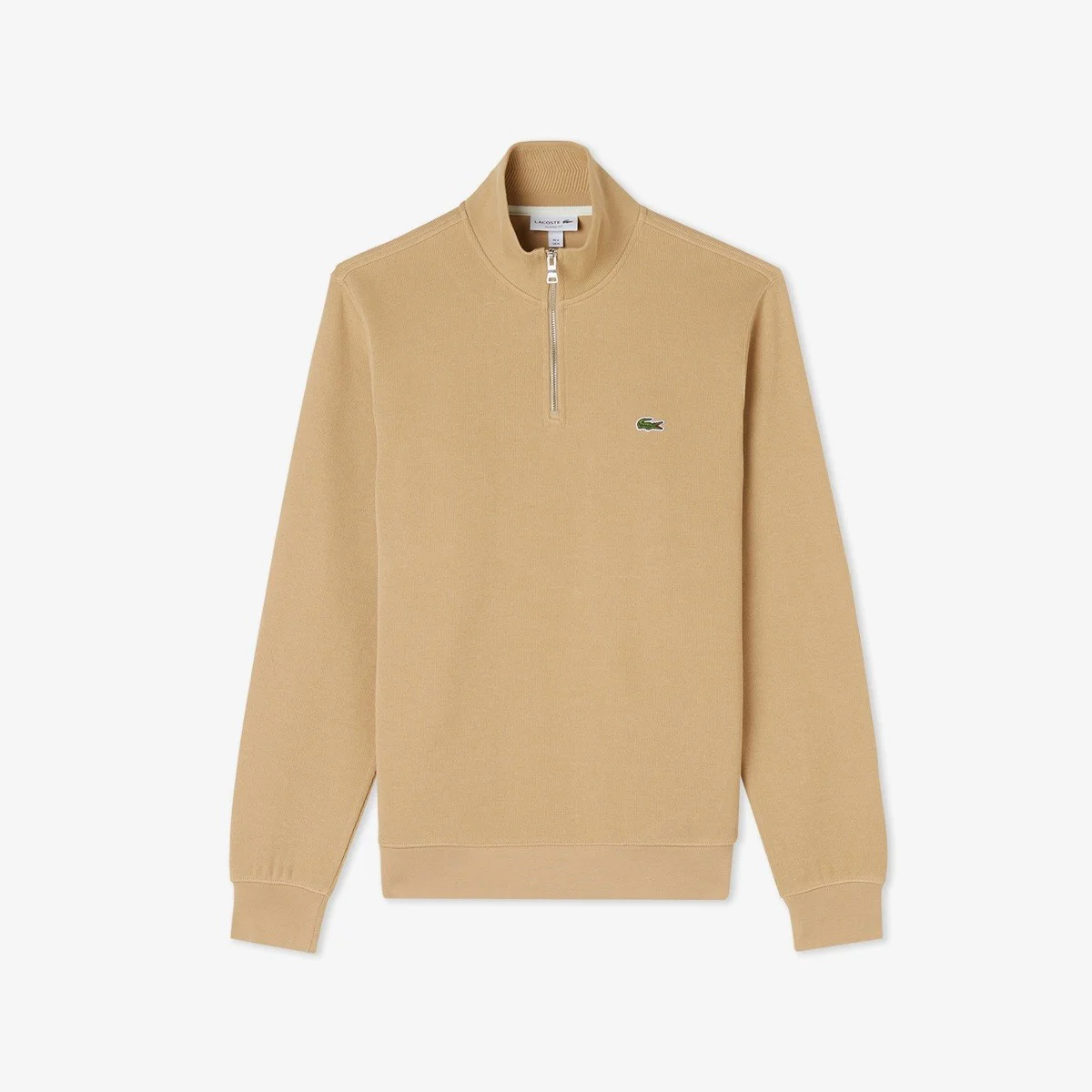 Lacoste Men's Classic Fit Neck Zip Sweatshirt Yarım Fermuarlı Yüksek Yaka Pamuklu Sweatshirt Kahverengi Lacoste Men's Classic Fit Neck Zip Sweatshirt Yarım Fermuarlı Yüksek Yaka Pamuklu Sweatshirt Kahverengi