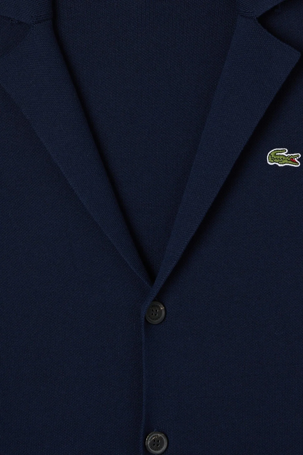 Lacoste Men's Classic Fit V Neck Cardigan Erkek Classic Fit V Yaka Triko Hırka Ceket Lacivert