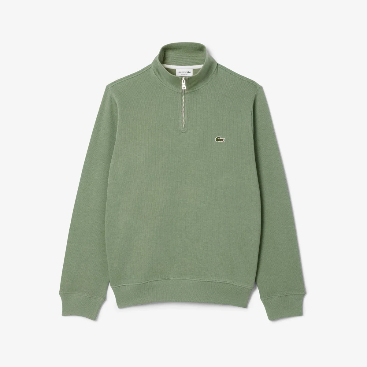 Lacoste Men's Classic Fit Neck Zip Sweatshirt Yarım Fermuarlı Yüksek Yaka Pamuklu Sweatshirt Kahverengi Lacoste Men's Classic Fit Neck Zip Sweatshirt Yarım Fermuarlı Yüksek Yaka Pamuklu Sweatshirt Kahverengi