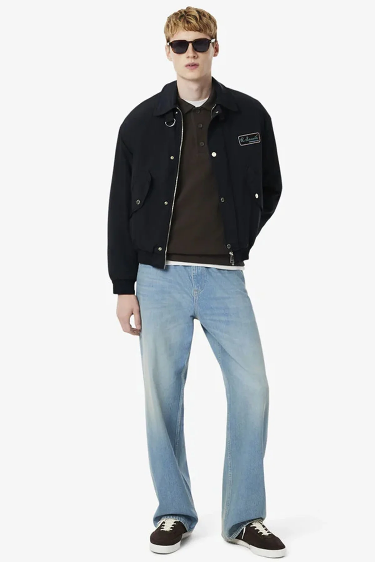Lacoste Men's Classic Fit Sweatshirt Polo Yaka Düğmeli Organik Pamuk Fitilli Erkek Sweatshirt Kahverengi Lacoste Men's Classic Fit Sweatshirt Polo Yaka Düğmeli Organik Pamuk Fitilli Erkek Sweatshirt Kahverengi