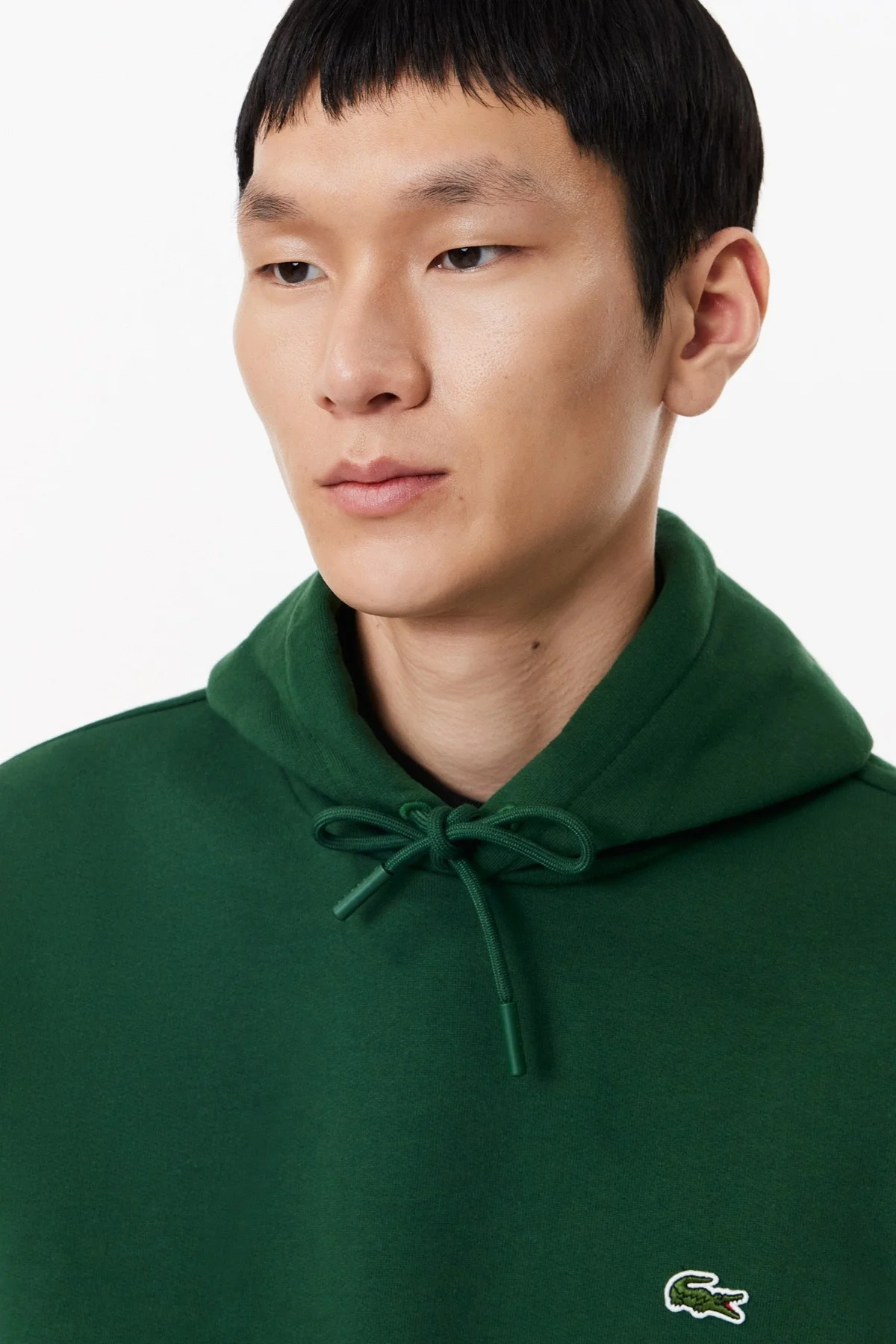 Lacoste Men's Classic Fit Kapüşonlu Yaka Sweatshirt Yeşil