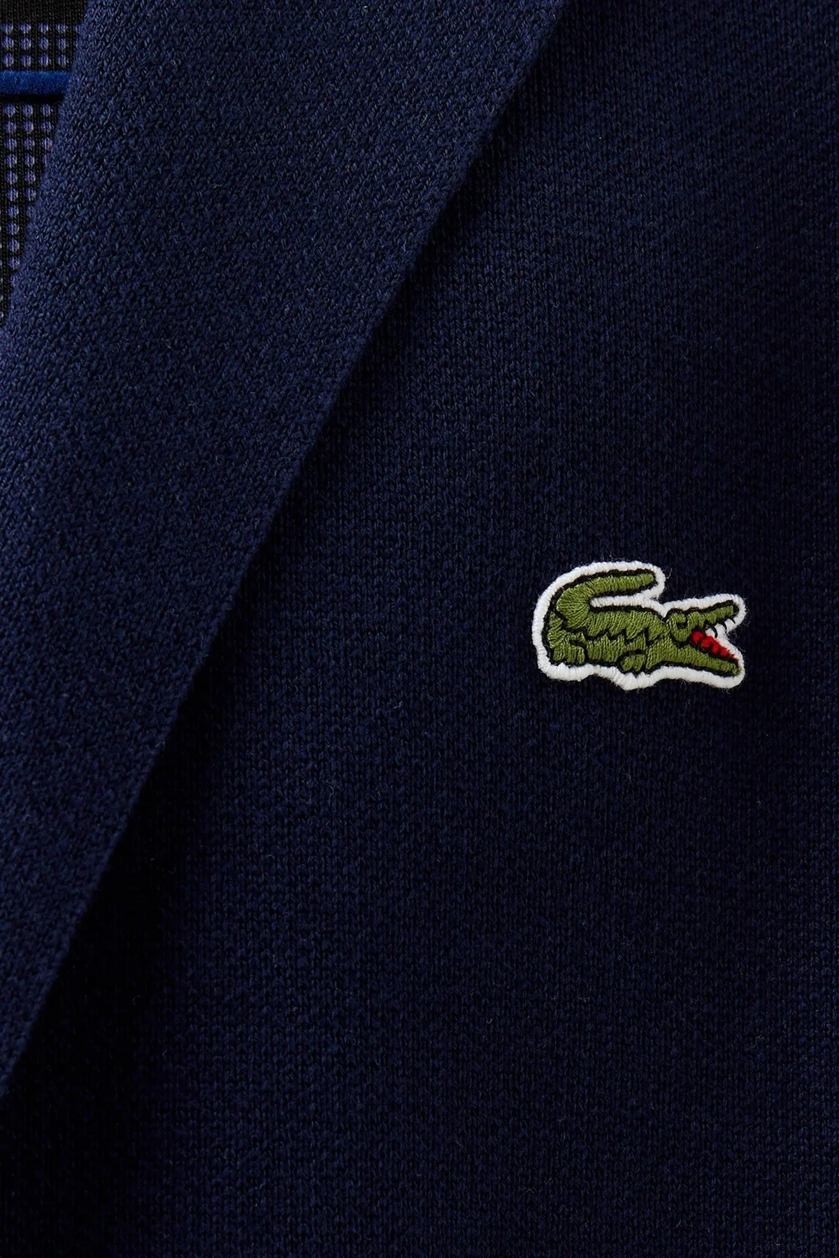 Lacoste Men's Classic Fit V Neck Cardigan Erkek Classic Fit V Yaka Triko Hırka Ceket Lacivert