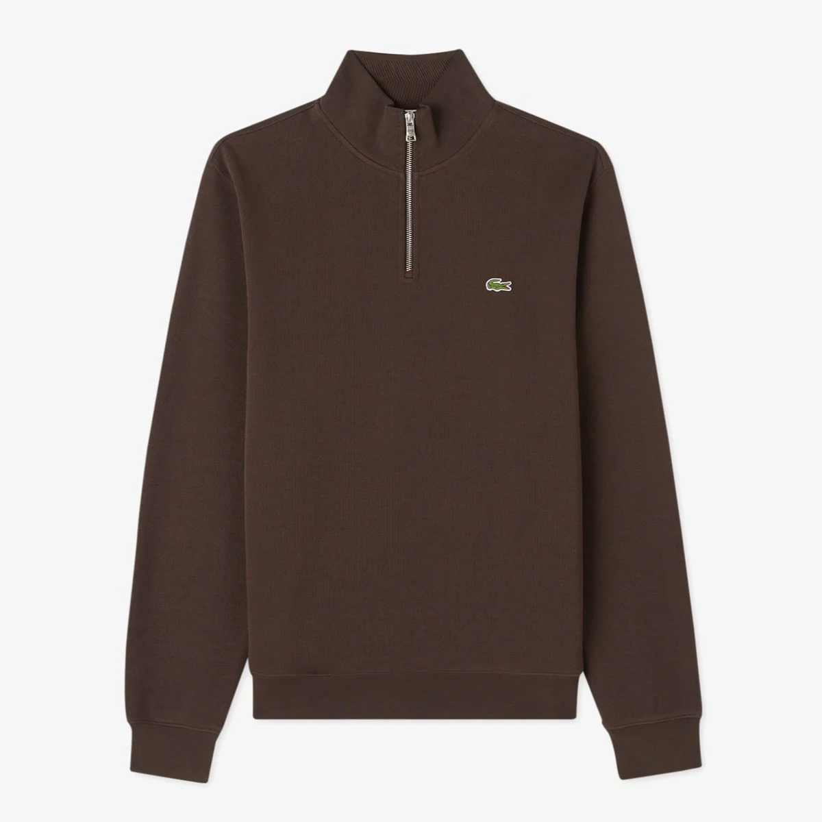 Lacoste Men's Classic Fit Neck Zip Sweatshirt Yarım Fermuarlı Yüksek Yaka Pamuklu Sweatshirt Kahverengi Lacoste Men's Classic Fit Neck Zip Sweatshirt Yarım Fermuarlı Yüksek Yaka Pamuklu Sweatshirt Kahverengi