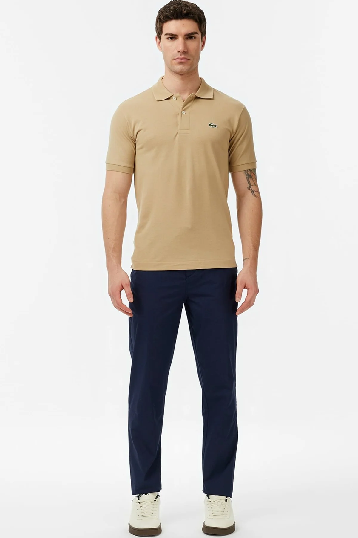 Lacoste Men's Classic Fit Polo T-shirt Erkek Polo Yaka Tişört Krem Fiyatı, Yorumları ve Özellikleri