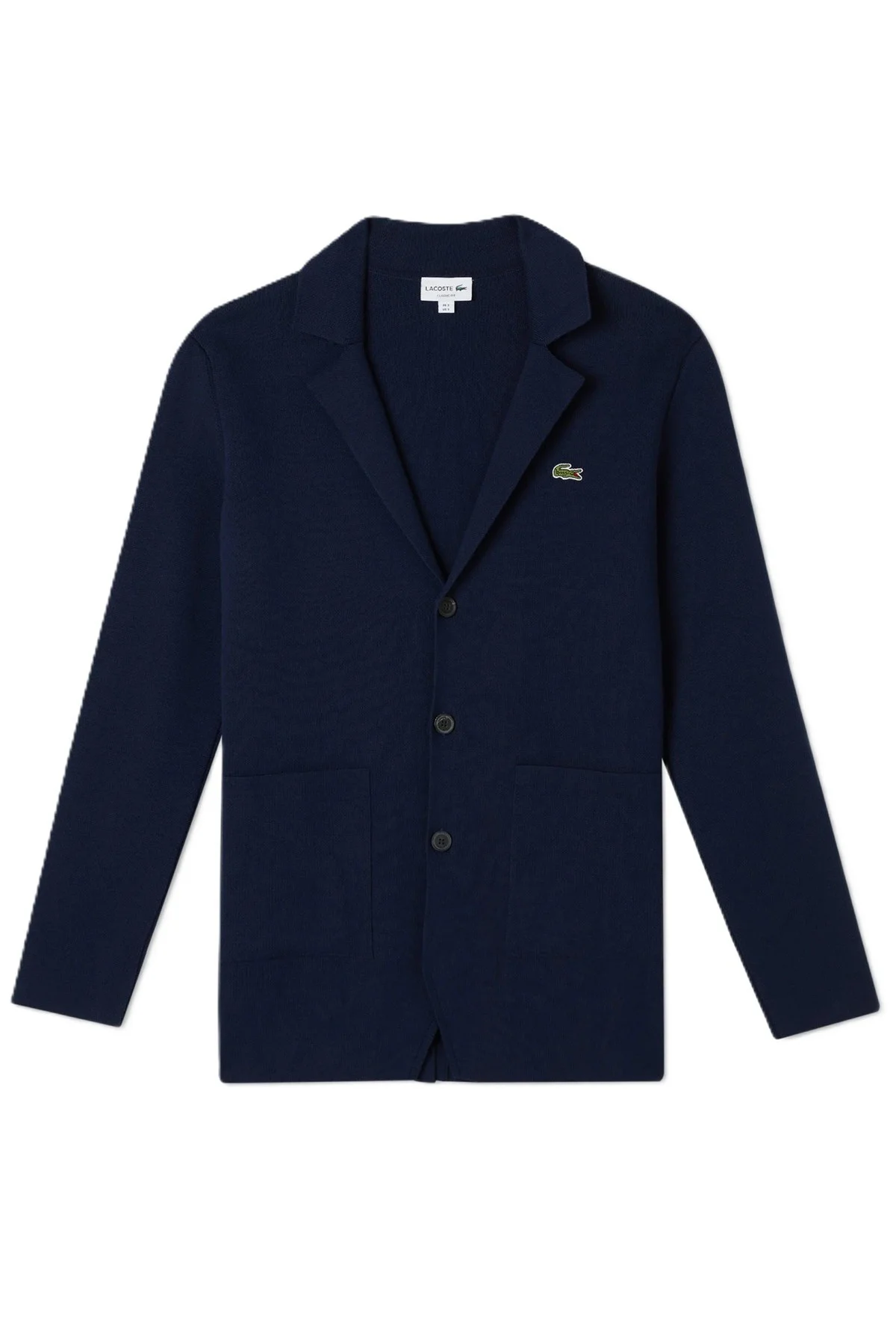Lacoste Men's Classic Fit V Neck Cardigan Erkek Classic Fit V Yaka Triko Hırka Ceket Lacivert