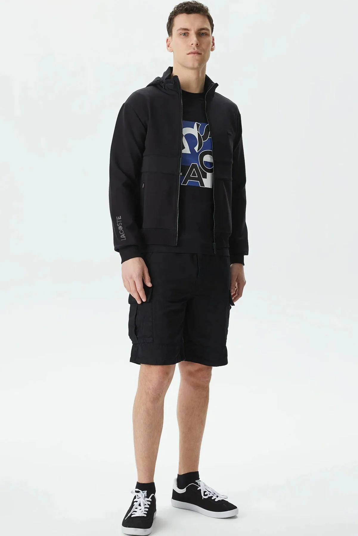 Lacoste Men's Full Zip Hoodie Sweatshirt Erkek Kapüşonlu Tam Fermuar Sweatshirt Siyah Lacoste Men's Full Zip Hoodie Sweatshirt Erkek Kapüşonlu Tam Fermuar Sweatshirt Siyah