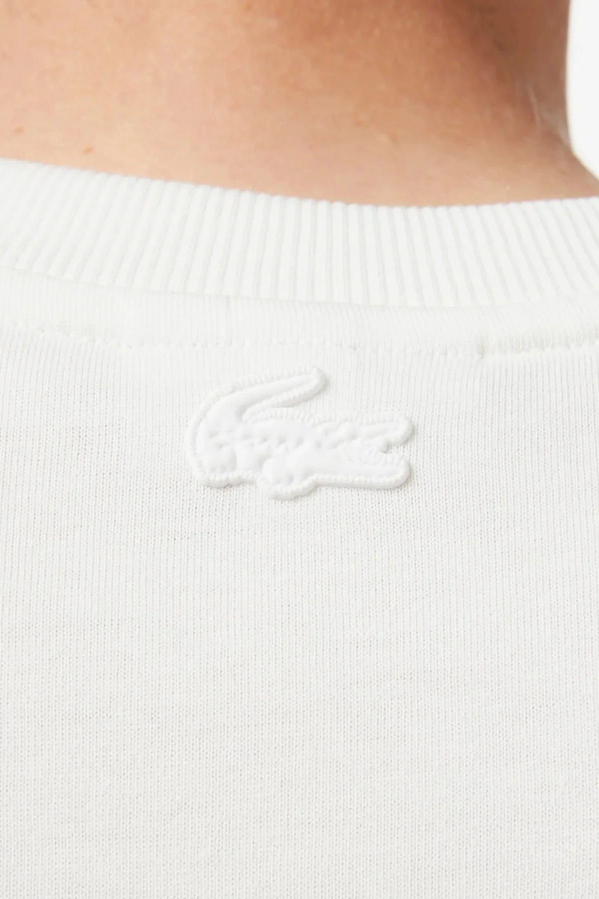 Lacoste Men's Loose Fit Tshirt Pamuklu Geniş Kalıp Reflektörlü Bisiklet Yaka Baskılı Erkek Tişört Krem Fiyatı, Yorumları ve Özellikleri