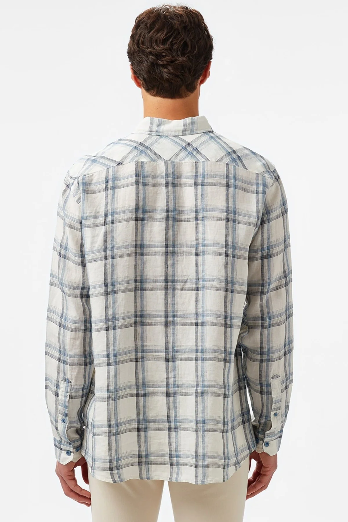 Lacoste Men's Regular Fit Dark Blue Linen Shirt Ekose Keten Erkek Gömlek Koyu Mavi Fiyatı, Yorumları ve Özellikleri