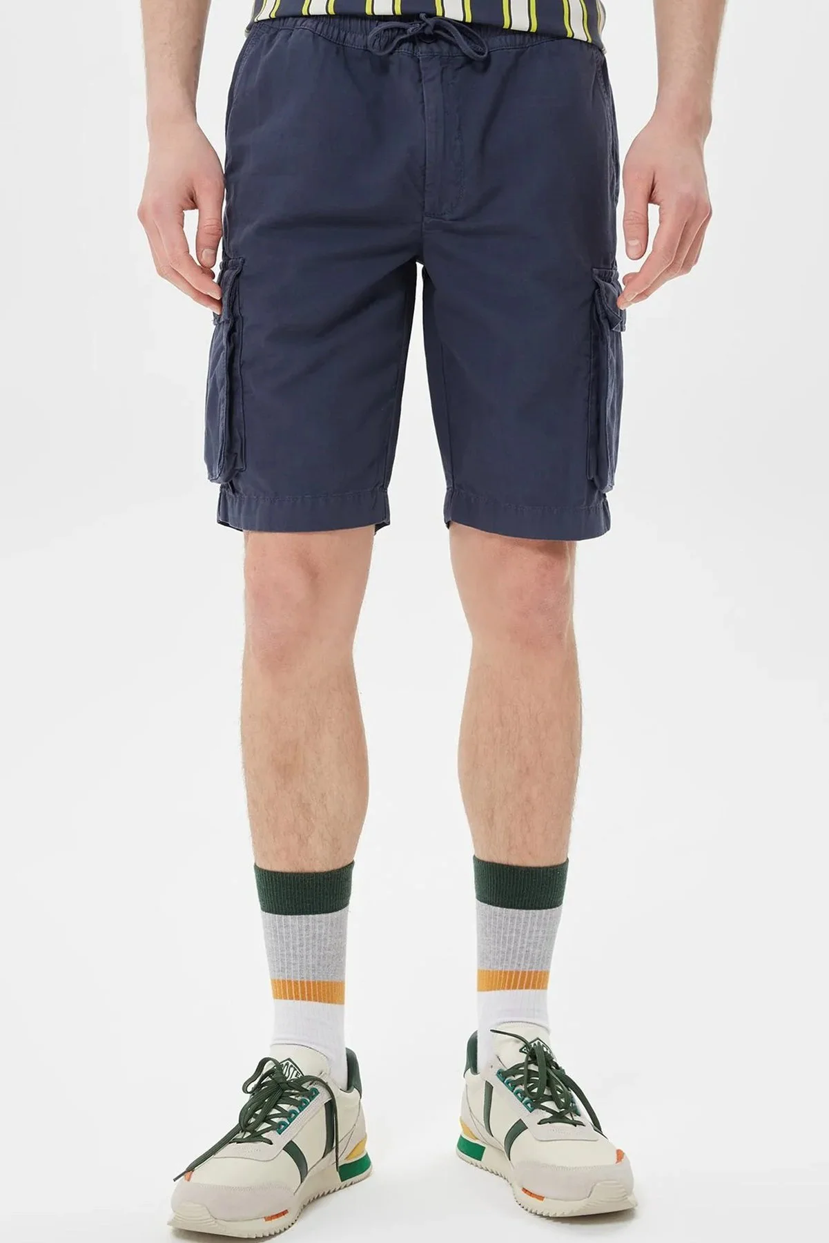 Lacoste Men's Regular Fit Cotton Bermuda Shorts Erkek Kargo Cepli Bermuda Şort Lacivert Fiyatı, Yorumları ve Özellikleri