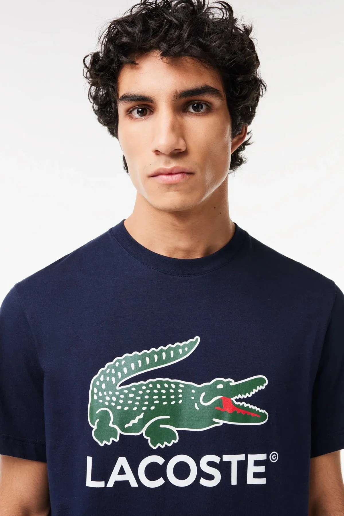 Lacoste Men's Regular Fit Crew Neck Graphic T-Shirt Navy Bisiklet Yaka Erkek Tişört Lacivert Fiyatı, Yorumları ve Özellikleri