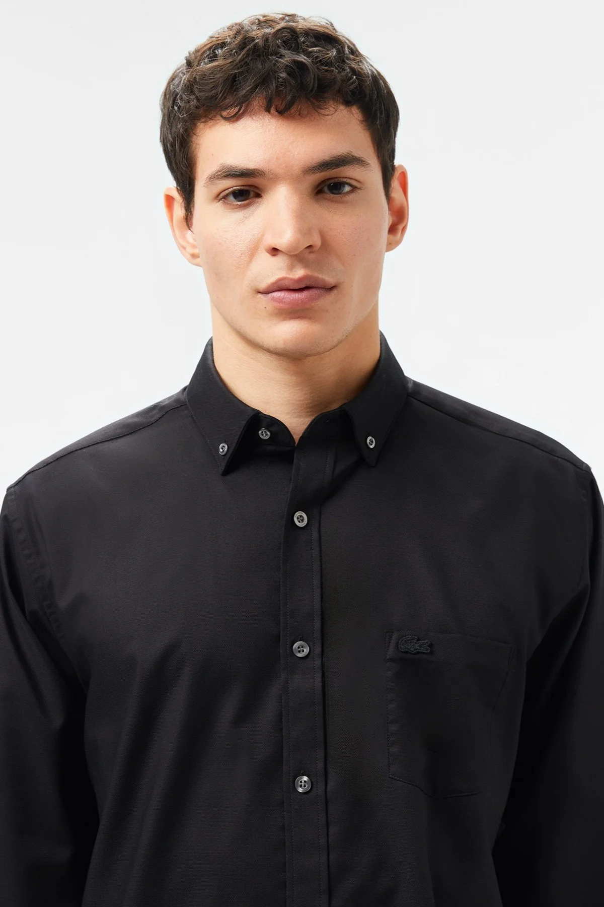 Lacoste Men's Regular Fit Button-Down Cotton Shirt Erkek Düğmeli Yaka Pamuklu Gömlek Siyah Fiyatı, Yorumları ve Özellikleri