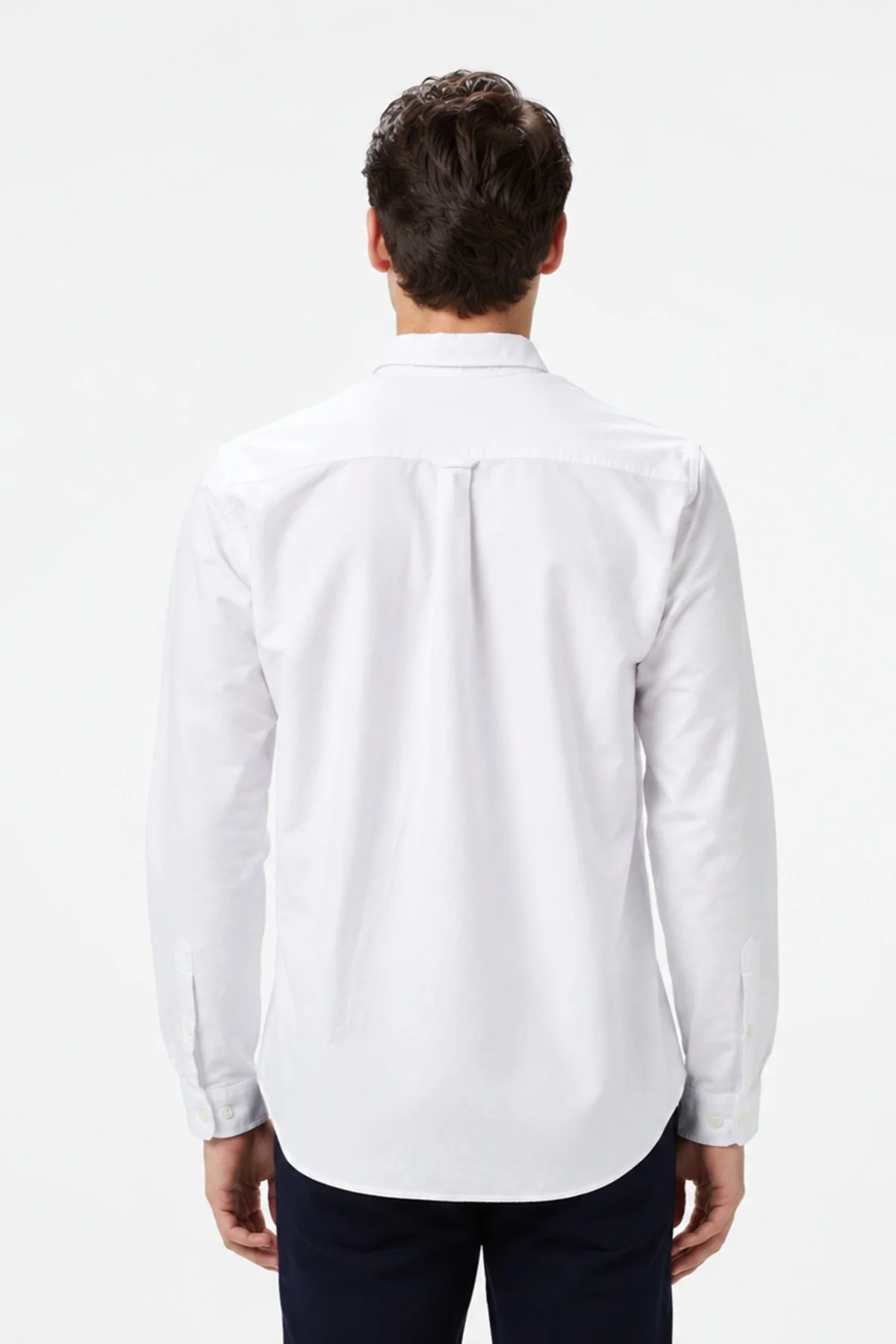 Lacoste Mens Regular Fit White Shirt Standart Kesim Organik Pamuk Erkek Gömlek Beyaz