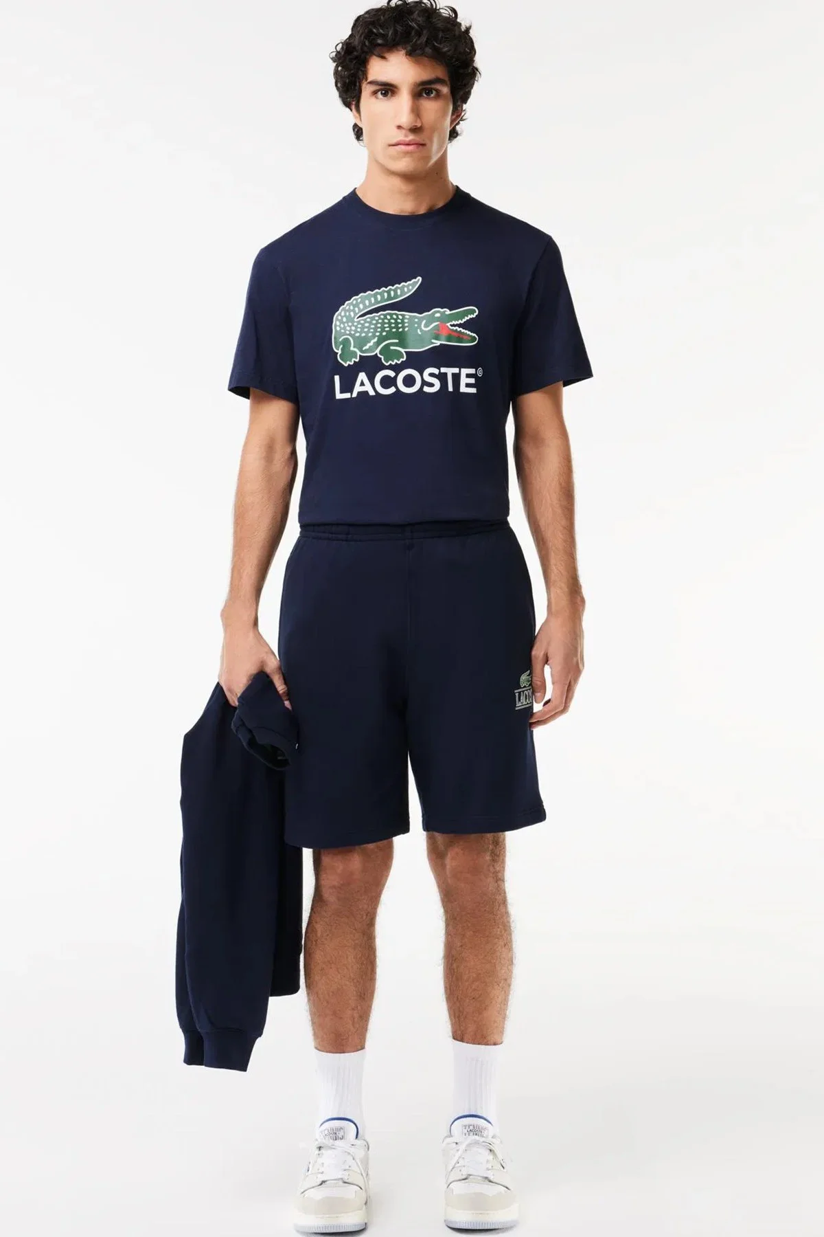 Lacoste Men's Regular Fit Crew Neck Graphic T-Shirt Navy Bisiklet Yaka Erkek Tişört Lacivert Fiyatı, Yorumları ve Özellikleri