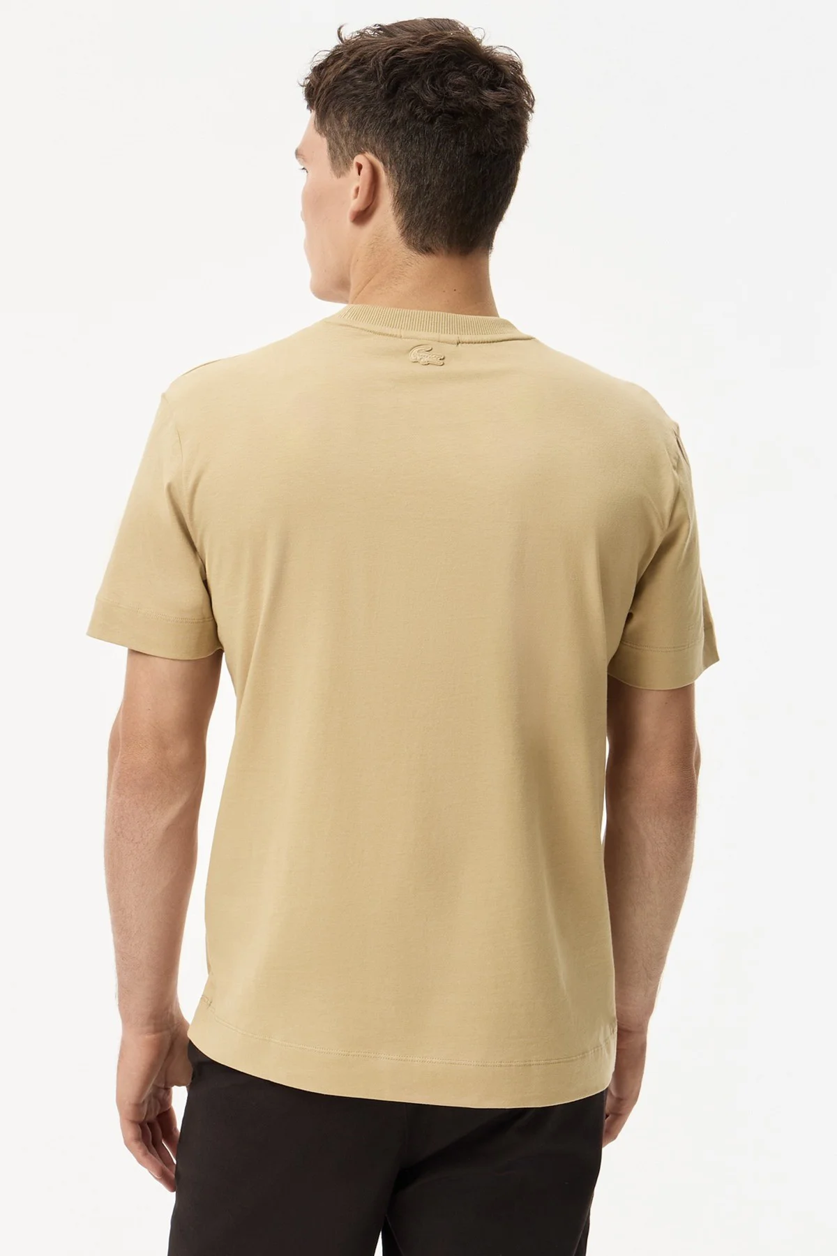 Lacoste Men's Regular Fit Tshirt Pamuklu Bisiklet Yaka Erkek Tişört Bej Fiyatı, Yorumları ve Özellikleri