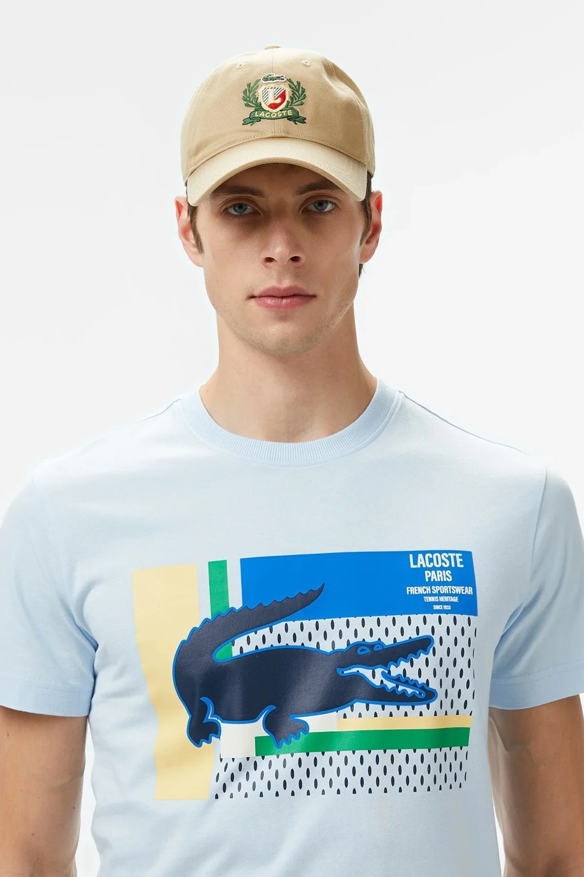 Lacoste Men's Regular Fit Crew Neck Graphic T-Shirt Light Blue Bisiklet Yaka Erkek Tişört Açık Mavi Lacoste Men's Regular Fit Crew Neck Graphic T-Shirt Light Blue Bisiklet Yaka Erkek Tişört Açık Mavi Fiyatı, Yorumları ve Özellikleri