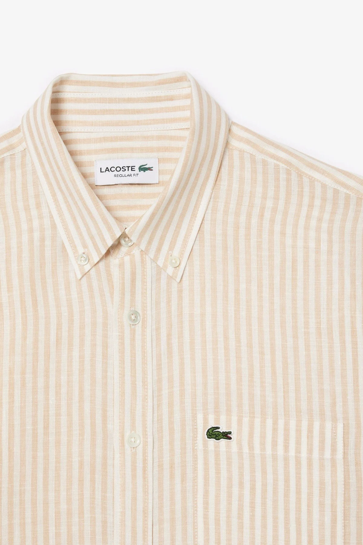 Lacoste Men's Regular Fit Yellow Shirt Standart Kesim Erkek Keten Gömlek Sarı Fiyatı, Yorumları ve Özellikleri