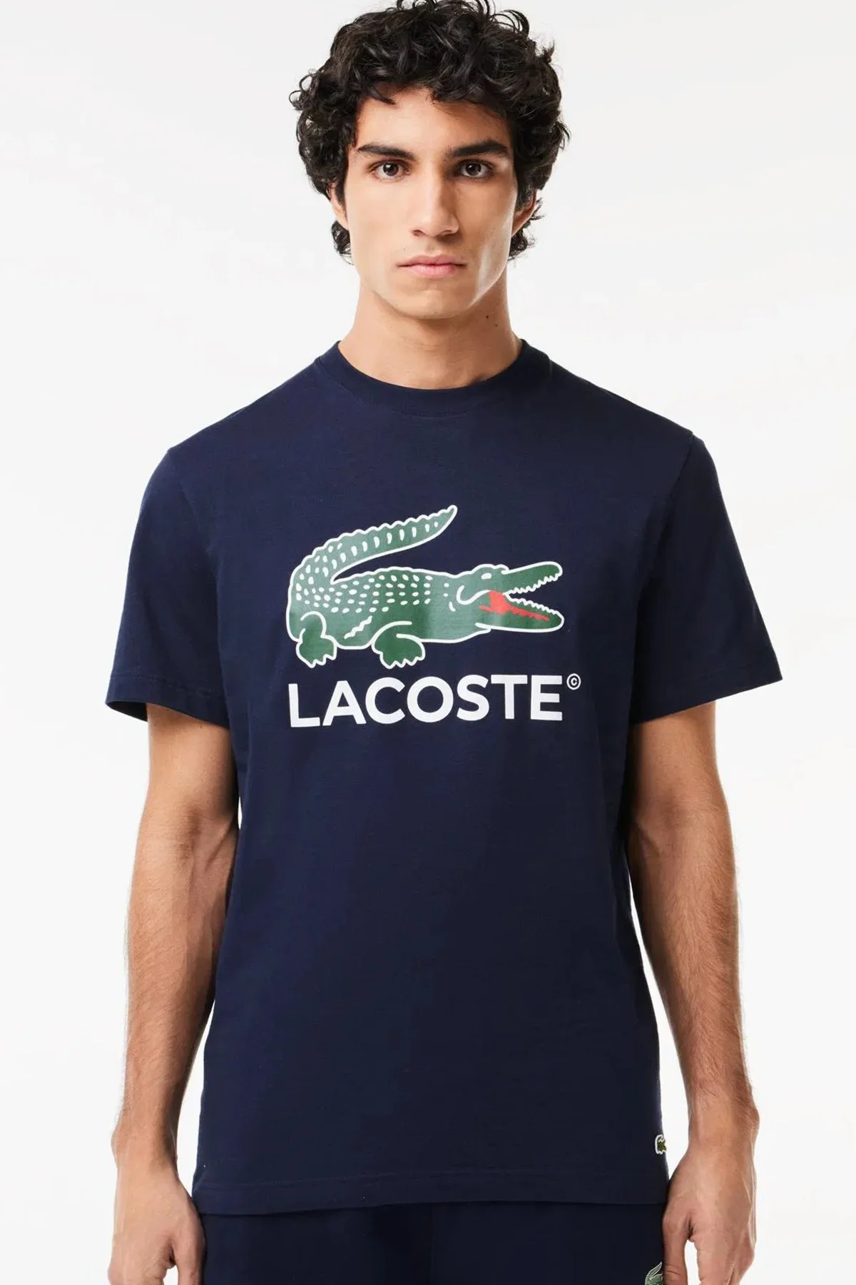 Lacoste Men's Regular Fit Crew Neck Graphic T-Shirt Navy Bisiklet Yaka Erkek Tişört Lacivert Fiyatı, Yorumları ve Özellikleri