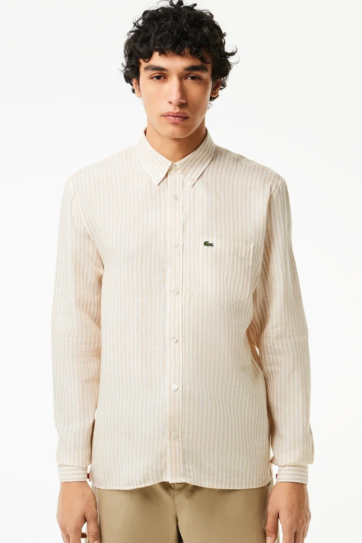 Lacoste Men's Regular Fit Yellow Shirt Standart Kesim Erkek Keten Gömlek Sarı Fiyatı, Yorumları ve Özellikleri