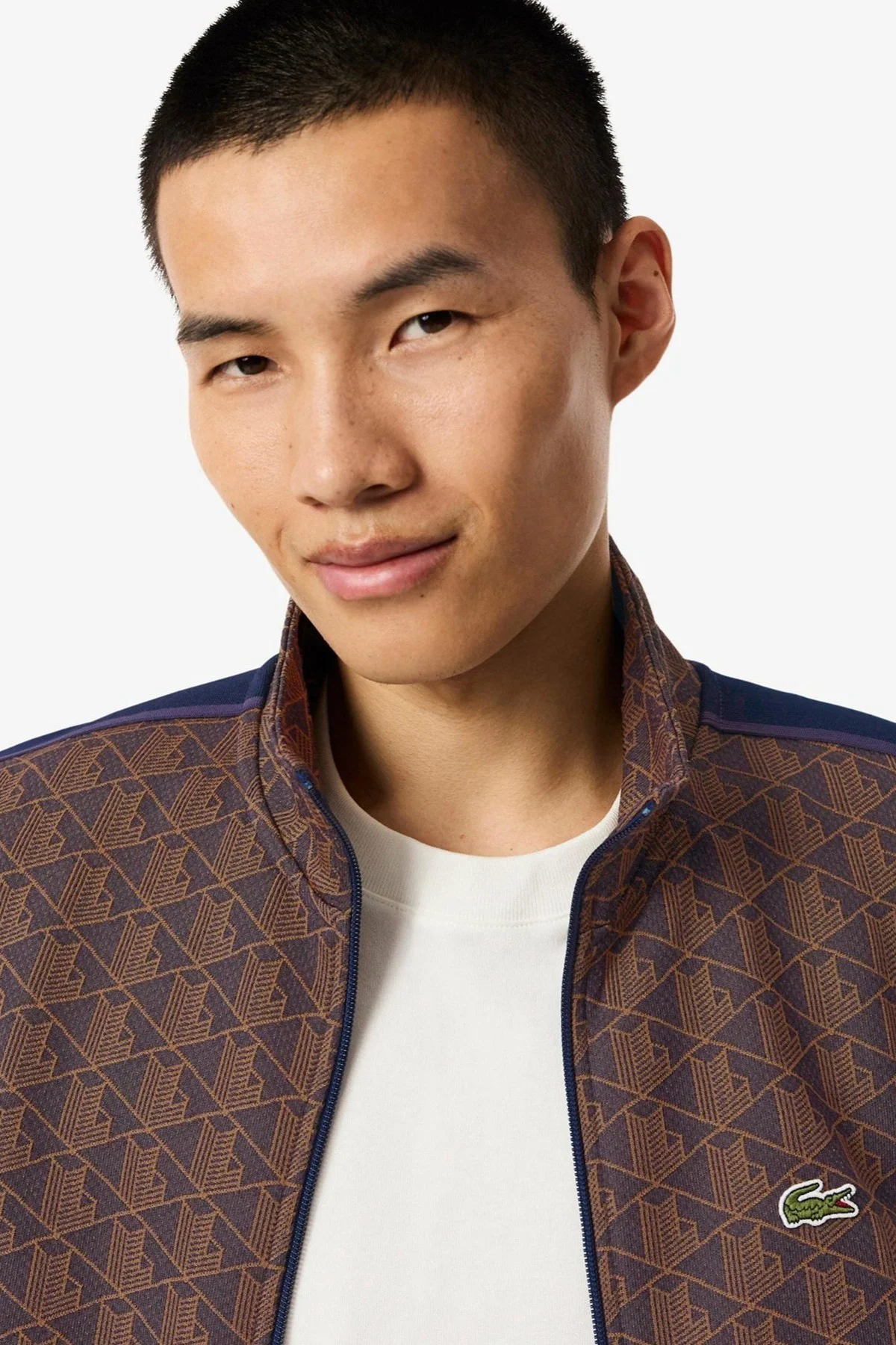Lacoste Men's Regular Fit Zip Up Monogram Sweatshirt Erkek Tam Fermuarlı Logolu Sweatshirt Kahverengi Fiyatı, Yorumları ve Özellikleri