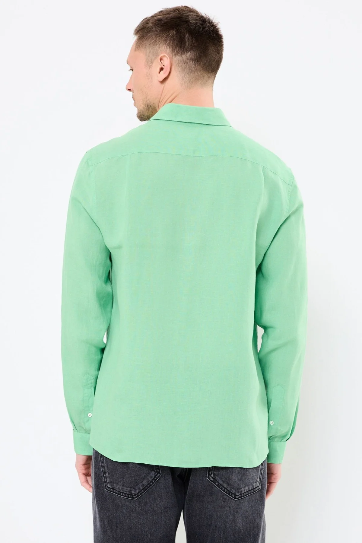 Lacoste Men's Regular Fit Button-Down Collar Linen Shirt Erkek Düğmeli Yaka Keten Gömlek Yeşil Fiyatı, Yorumları ve Özellikleri