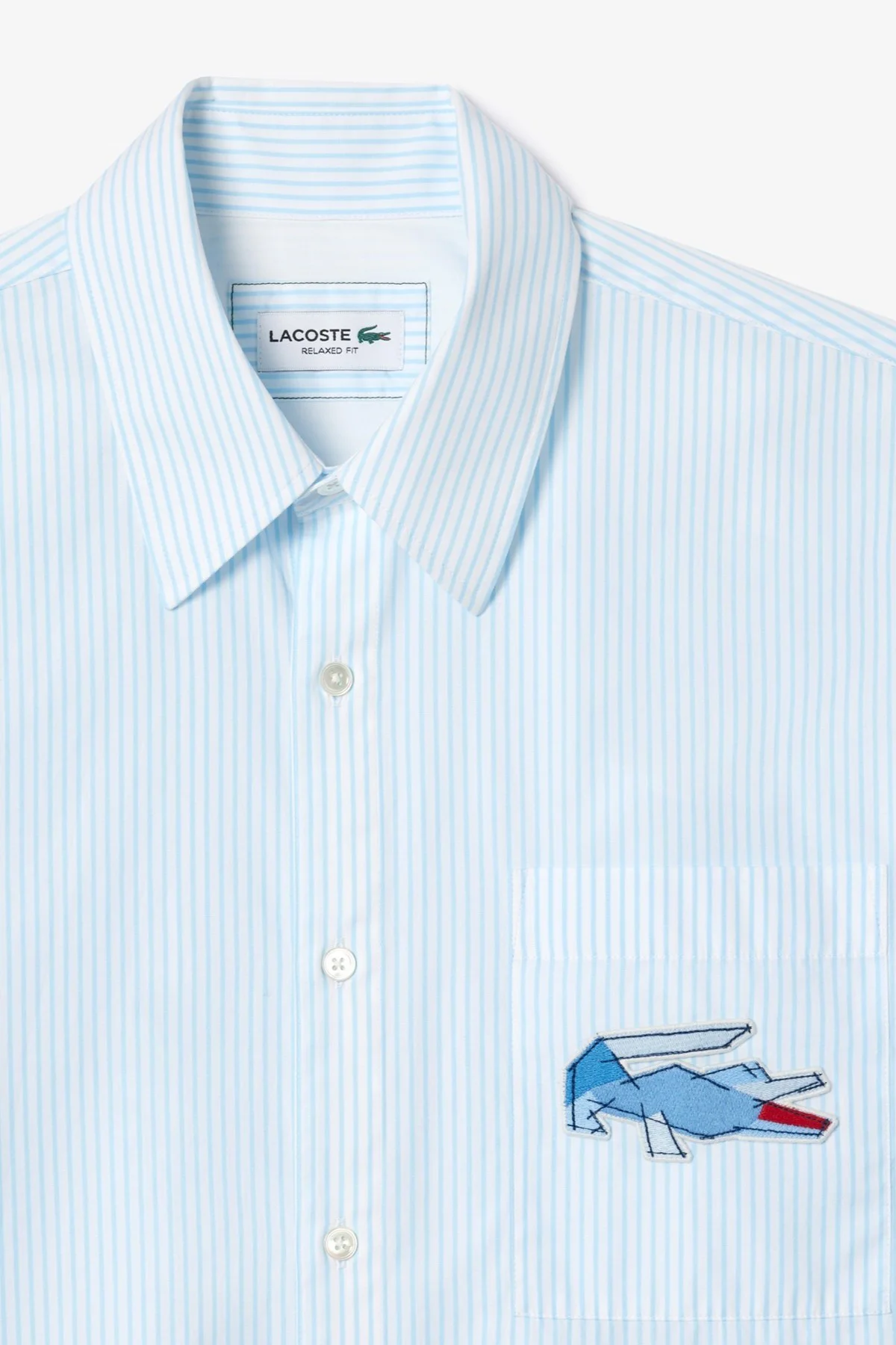 Lacoste Men's Relaxed Fit Blue Shirt Bol Kesim Erkek Gömlek Mavi Fiyatı, Yorumları ve Özellikleri