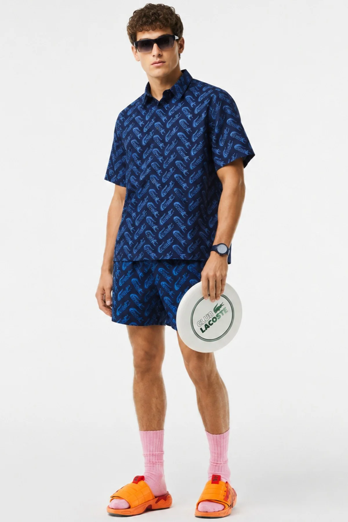 Lacoste Men's Relaxed Fit Navy Shirt Bol Kesim Erkek Kısa Kol Gömlek Lacivert Lacoste Men's Relaxed Fit Navy Shirt Bol Kesim Erkek Kısa Kol Gömlek Lacivert