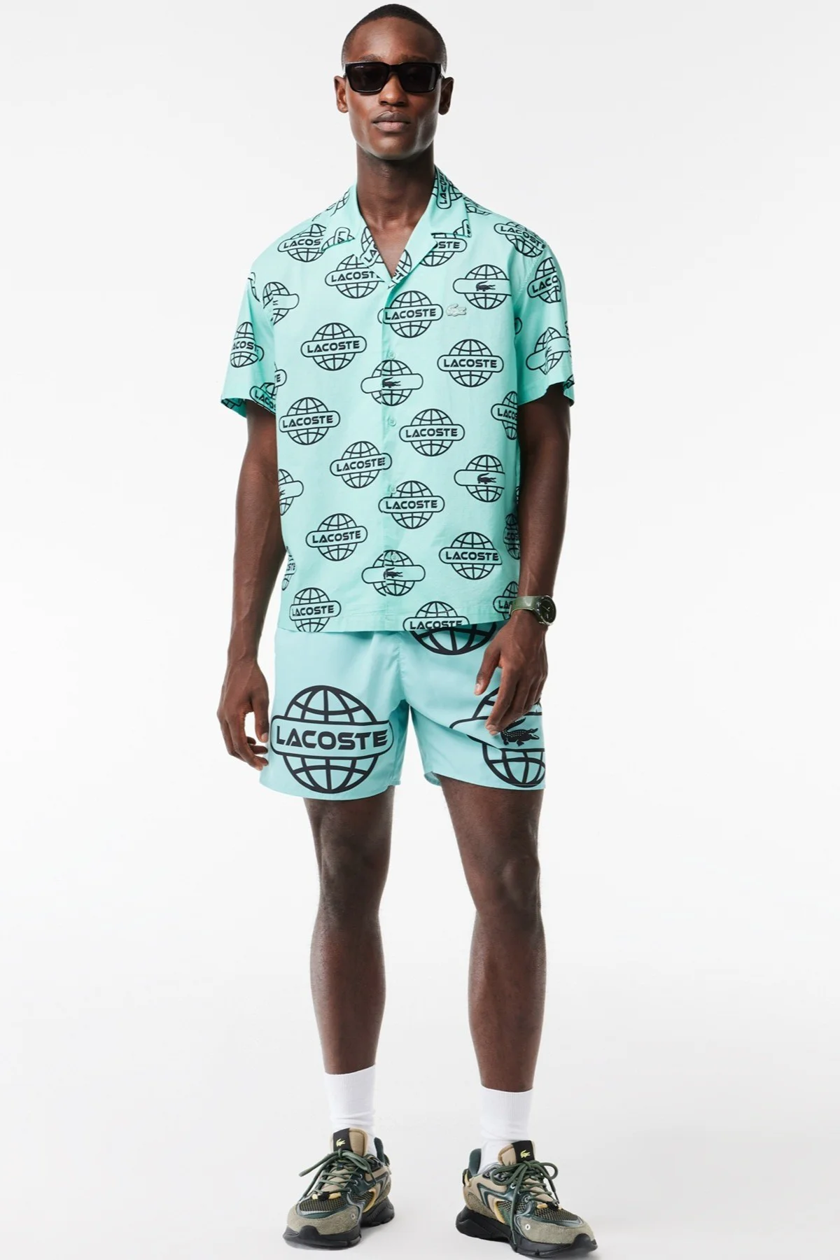 Lacoste Men's Relaxed Fit Green Shirt Bol Kesim Desenli Erkek Gömlek Yeşil Fiyatı, Yorumları ve Özellikleri