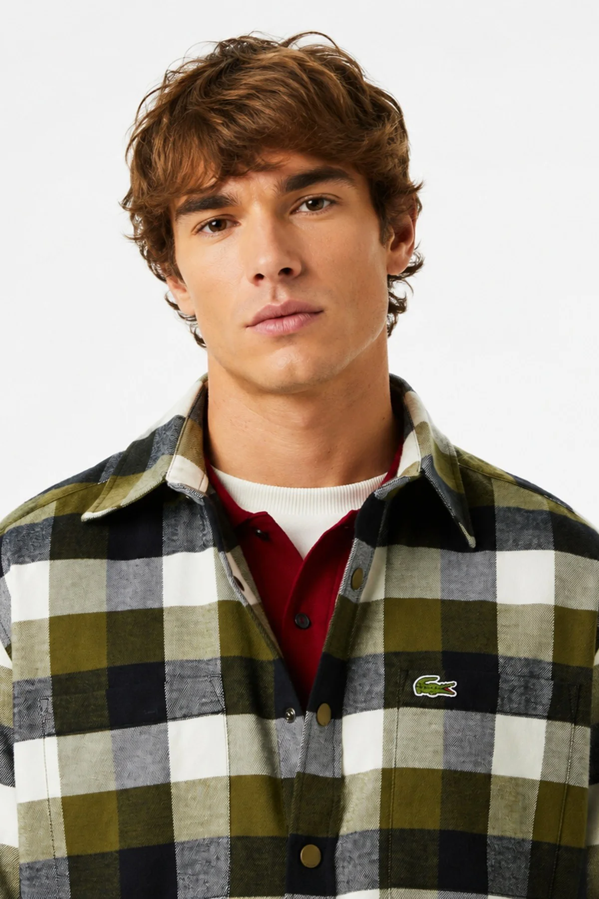 Lacoste Men's Relaxed Fit Button-Down Linen Shirt  Rahat Kesim Pamuklu Kareli Erkek Gömlek Haki Fiyatı, Yorumları ve Özellikleri