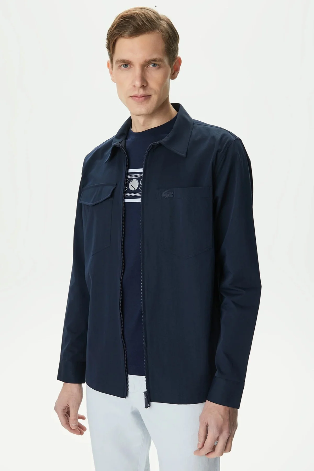 Lacoste Men's Relaxed Fit Full Zip Shirt Rahat Kesim Tam Fermuar Erkek Gömlek Lacivert Lacoste Men's Relaxed Fit Full Zip Shirt Rahat Kesim Tam Fermuar Erkek Gömlek Lacivert Fiyatı, Yorumları ve Özellikleri
