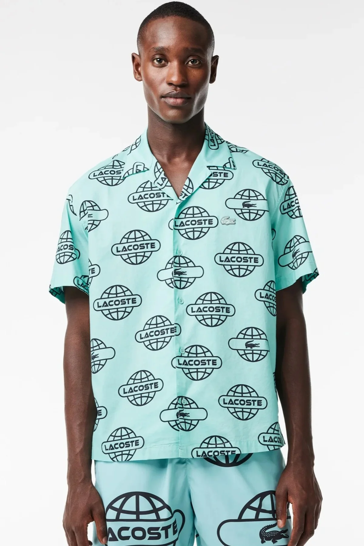 Lacoste Men's Relaxed Fit Green Shirt Bol Kesim Desenli Erkek Gömlek Yeşil Fiyatı, Yorumları ve Özellikleri