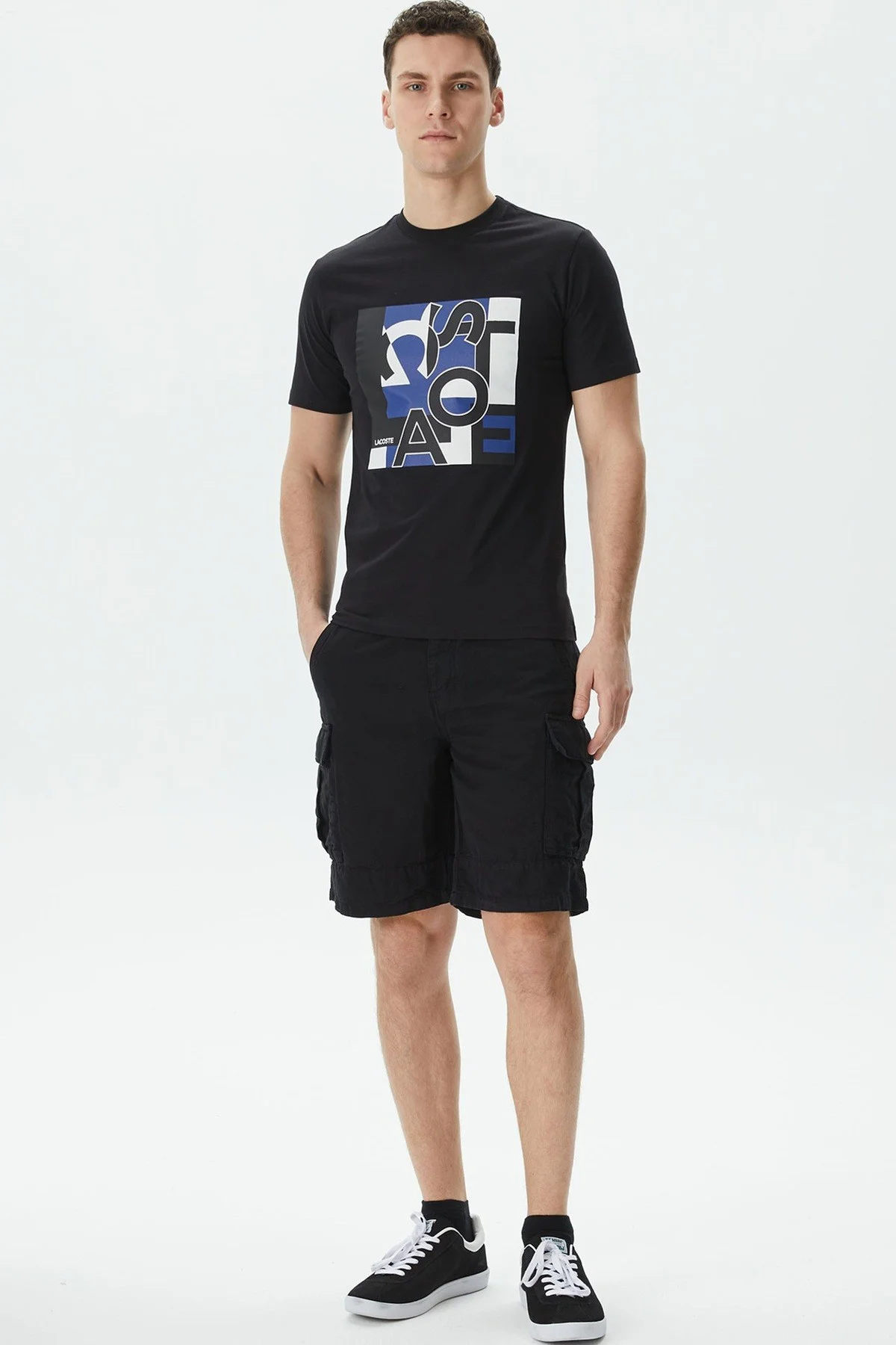 Lacoste Men's Relaxed Fit Black Bermuda Shorts Erkek Kargo Cepli Rahat Kesim Pamuk Keten Şort Siyah Fiyatı, Yorumları ve Özellikleri