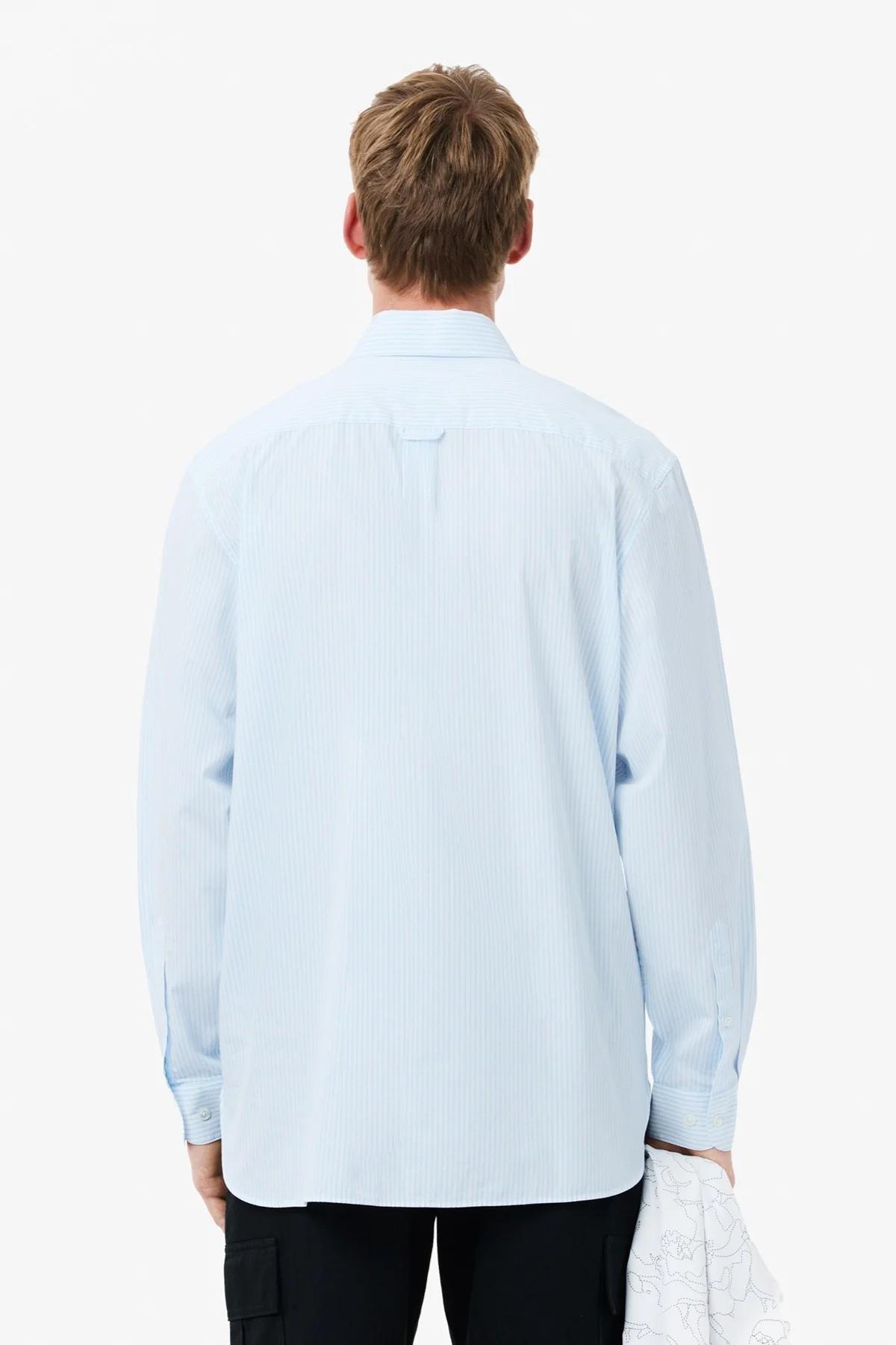 Lacoste Men's Relaxed Fit Blue Shirt Bol Kesim Erkek Gömlek Mavi Fiyatı, Yorumları ve Özellikleri