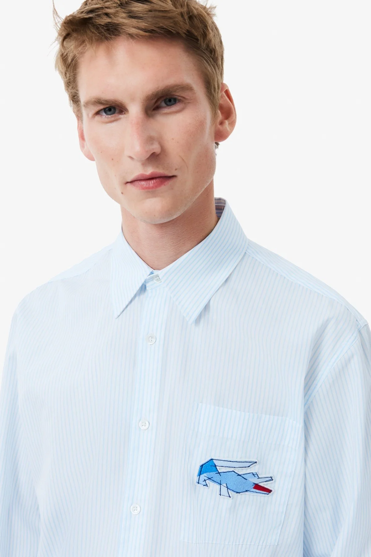 Lacoste Men's Relaxed Fit Blue Shirt Bol Kesim Erkek Gömlek Mavi Fiyatı, Yorumları ve Özellikleri