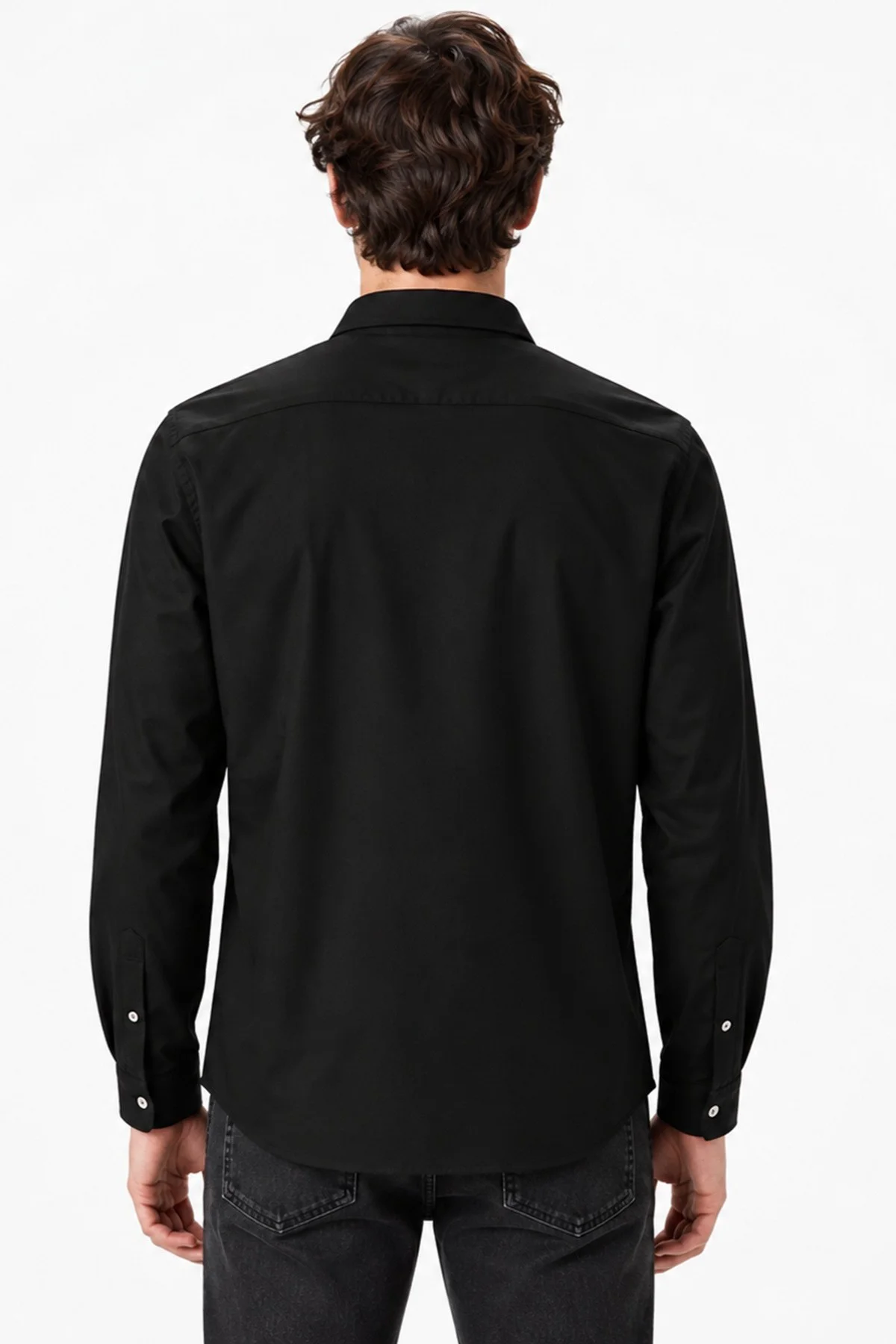 Lacoste Mens Slim Fit White Cotton Shirt Dar Kesim Organik Pamuklu Pike Erkek Gömlek Beyaz