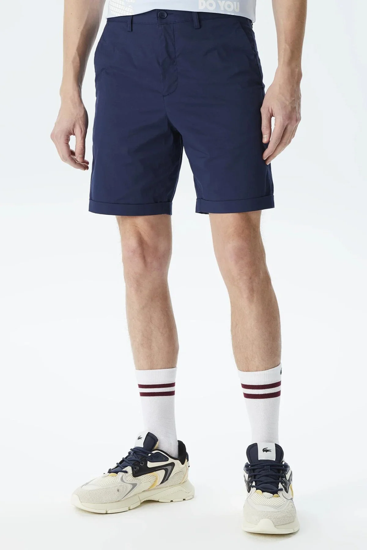 Lacoste Men's Slim Fit Bermuda Shorts Erkek Dar Kesim Bermuda Şort Lacivert