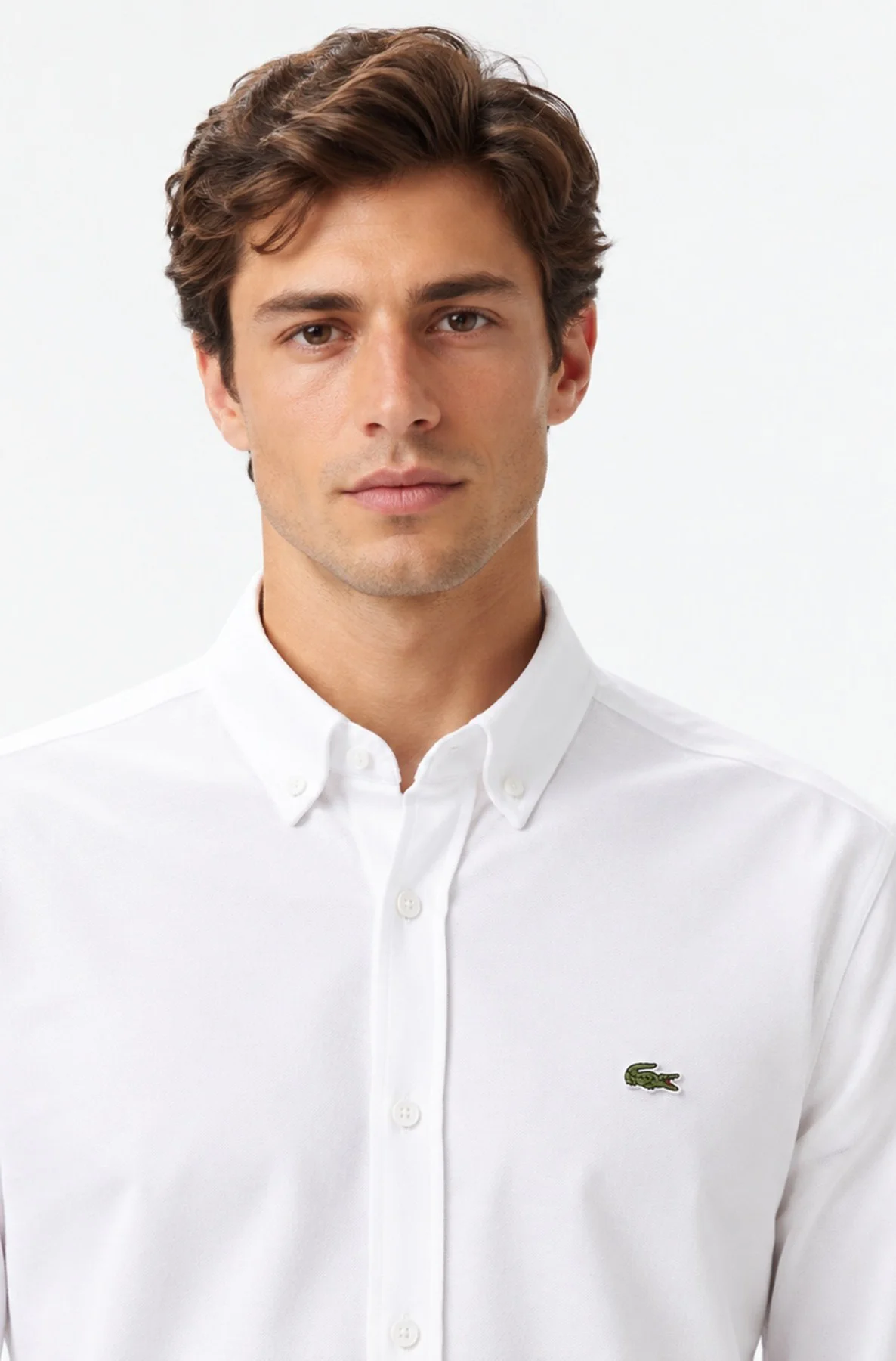 Lacoste Mens Slim Fit White Cotton Shirt Dar Kesim Organik Pamuk Erkek Gömlek Beyaz Lacoste Mens Slim Fit White Cotton Shirt Dar Kesim Organik Pamuk Erkek Gömlek Beyaz