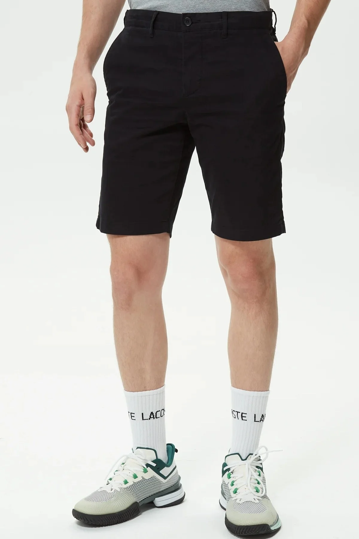 Lacoste Men's Slim Fit Organic Cotton Bermuda Black Shorts Erkek Dar Kesim Pamuk Bermuda Şort Siyah Lacoste Men's Slim Fit Organic Cotton Bermuda Black Shorts Erkek Dar Kesim Pamuk Bermuda Şort Siyah Fiyatı, Yorumları ve Özellikleri