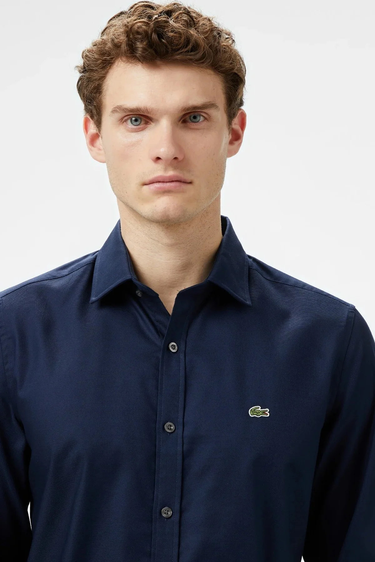 Lacoste Men's Slim Fit Button-Down Collar Linen Shirt Erkek Düğmeli Yaka Pamuklu Gömlek Lacivert Fiyatı, Yorumları ve Özellikleri