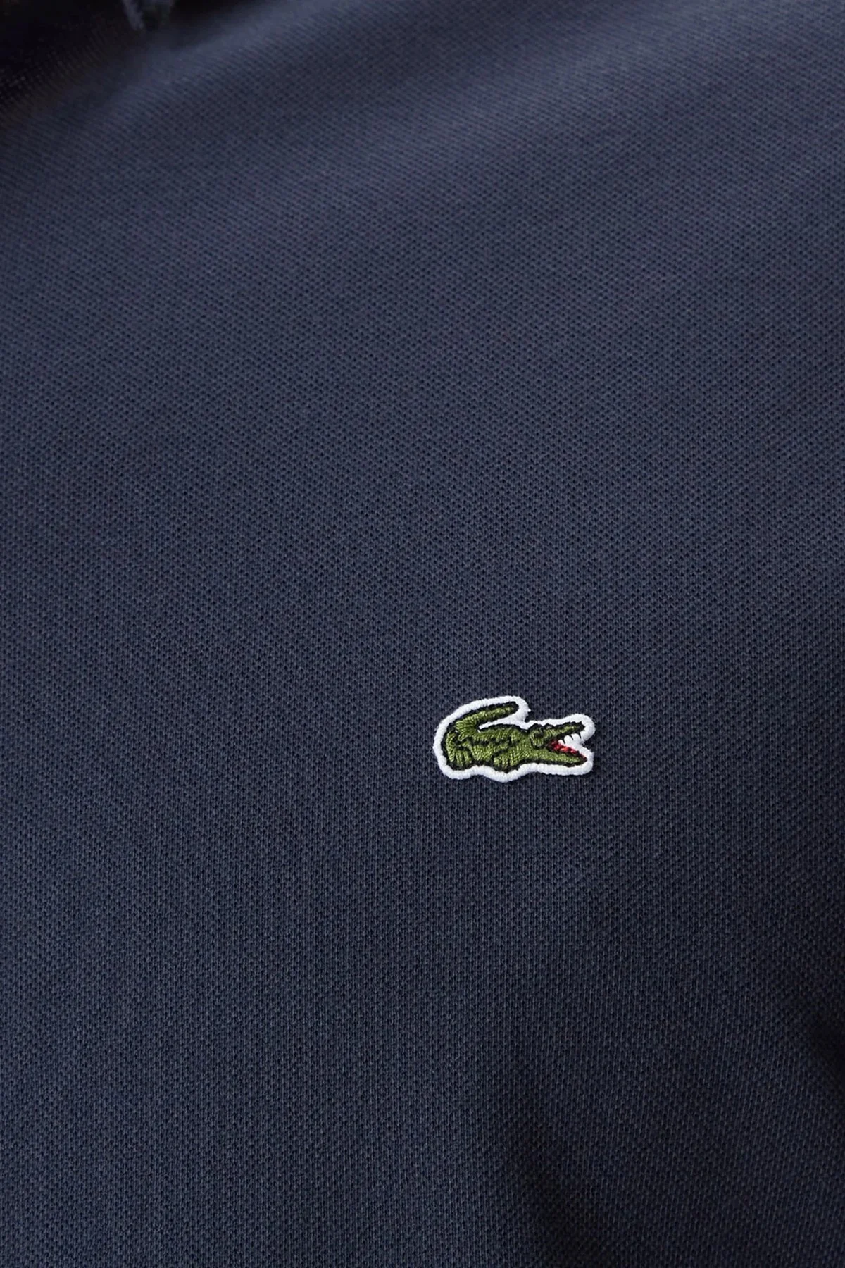 Lacoste Men's Slim Fit Button-Down Collar Linen Shirt Erkek Düğmeli Yaka Pamuklu Gömlek Lacivert