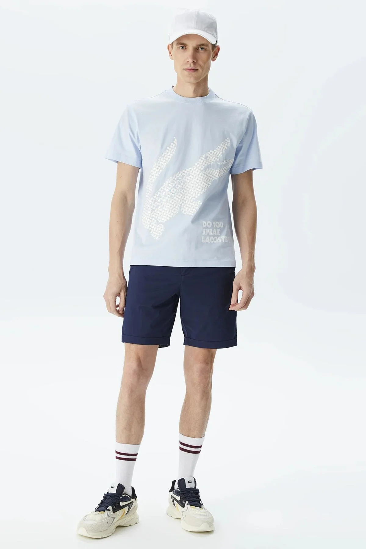Lacoste Men's Slim Fit Bermuda Shorts Erkek Dar Kesim Bermuda Şort Lacivert