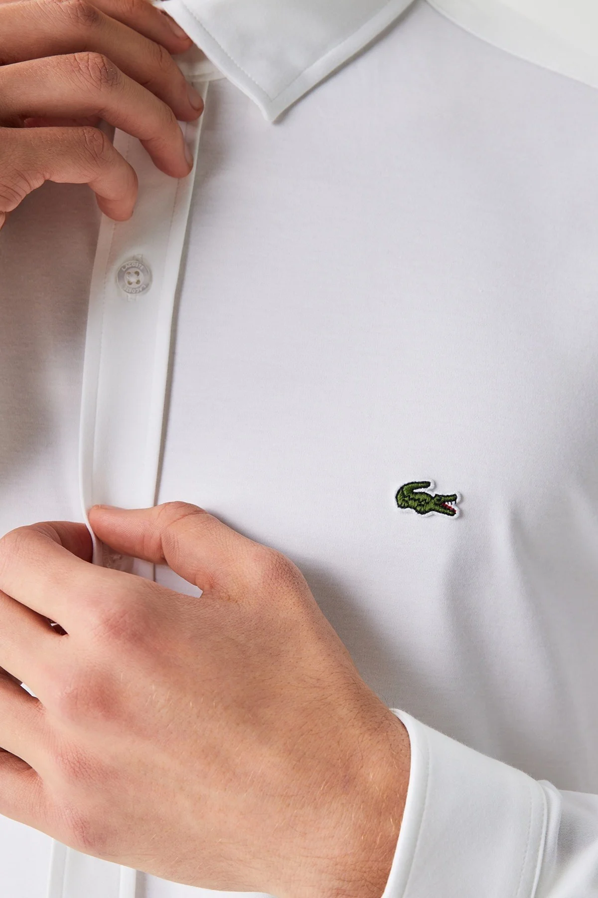 Lacoste Mens Slim Fit White Shirt Dar Kesim Erkek Gömlek Beyaz Lacoste Mens Slim Fit White Shirt Dar Kesim Erkek Gömlek Beyaz