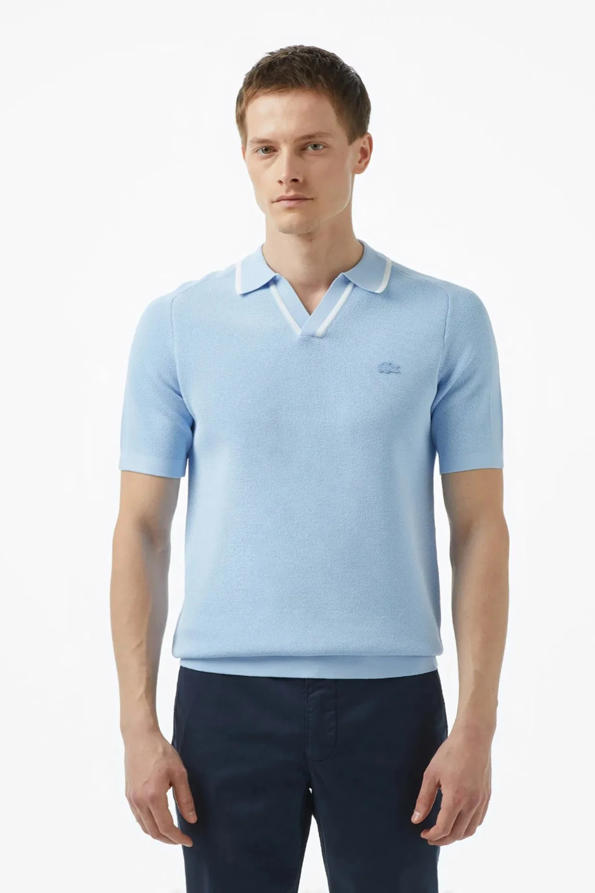 Lacoste Regular Fit Kısa Kollu V Yaka Polo Yaka Erkek Triko Tişört Açık Mavi Lacoste Regular Fit Kısa Kollu V Yaka Polo Yaka Erkek Triko Tişört Açık Mavi Fiyatı, Yorumları ve Özellikleri