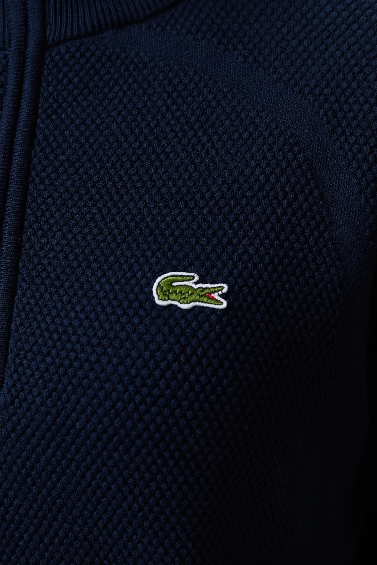 Lacoste Relaxed Fit Uzun Kollu Yarım Fermuarlı Kadın Triko Kazak Lacivert Fiyatı, Yorumları ve Özellikleri