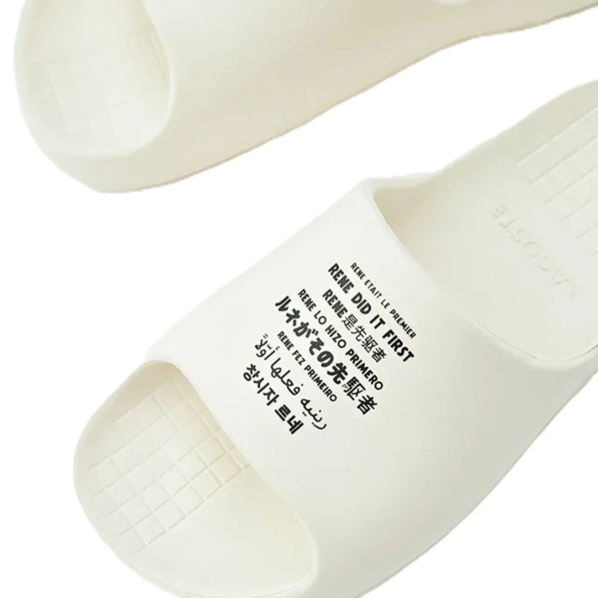 Lacoste Serve Slide 2.0 Unisex Terlik Krem Lacoste Serve Slide 2.0 Unisex Terlik Krem